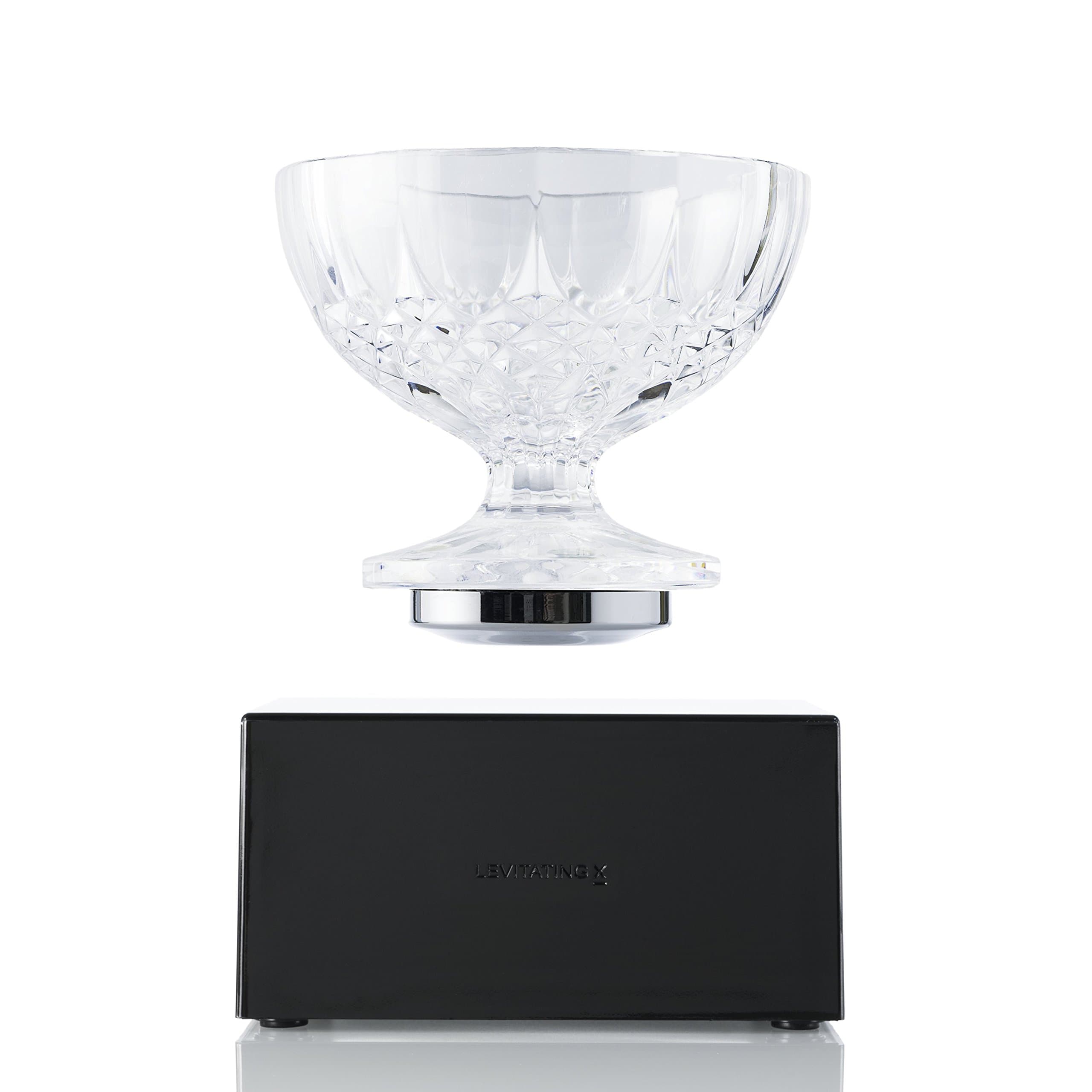Levitating X Cup For Entertaining And Presentation - Wireless Dessert Black Base