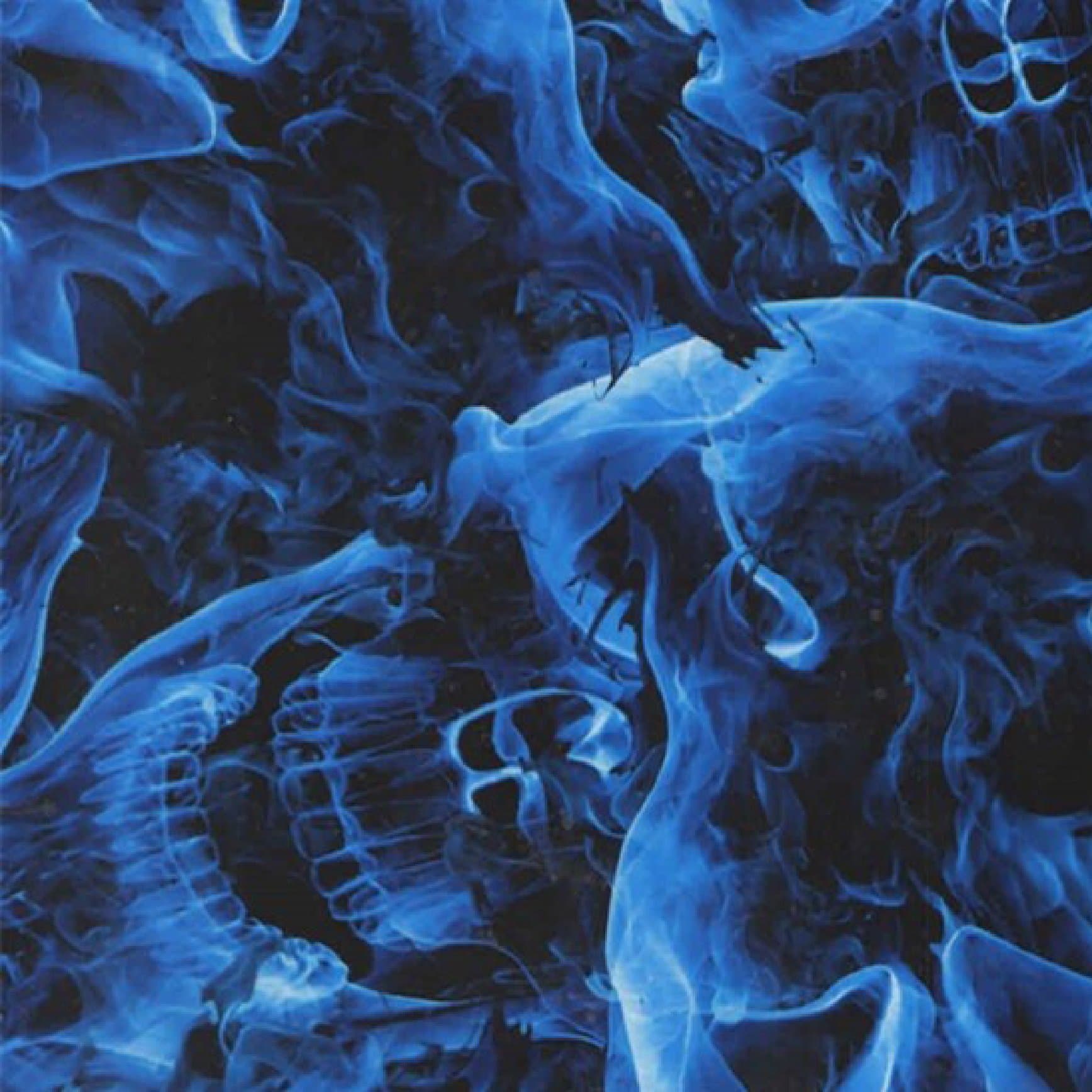 Hydrographic Film HDSF0285 Ghost Flame Film, Blue