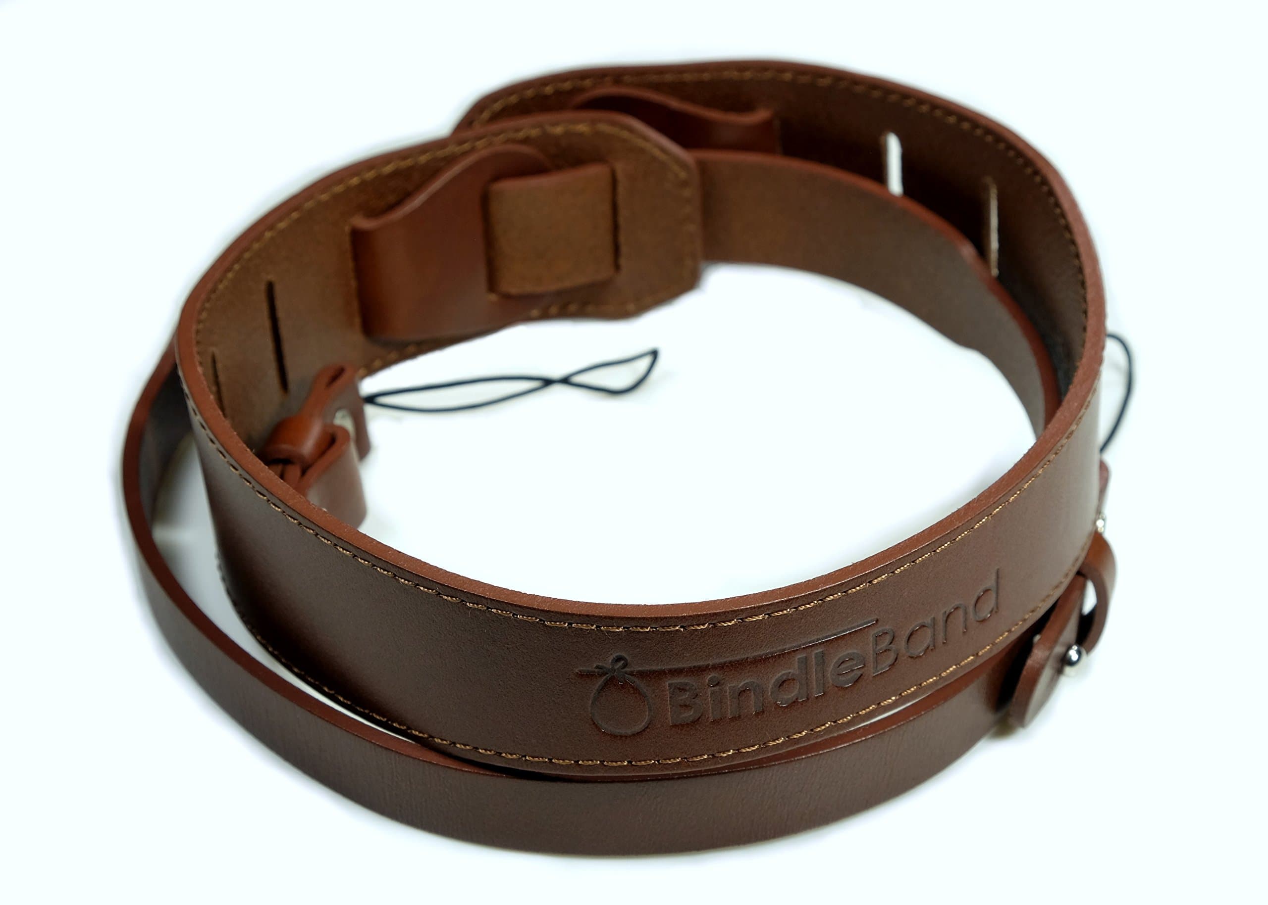 BindleBand Leather Camera Strap Wide with Comfort Curve for Mirrorless and DSLR Cameras, Dark Brown