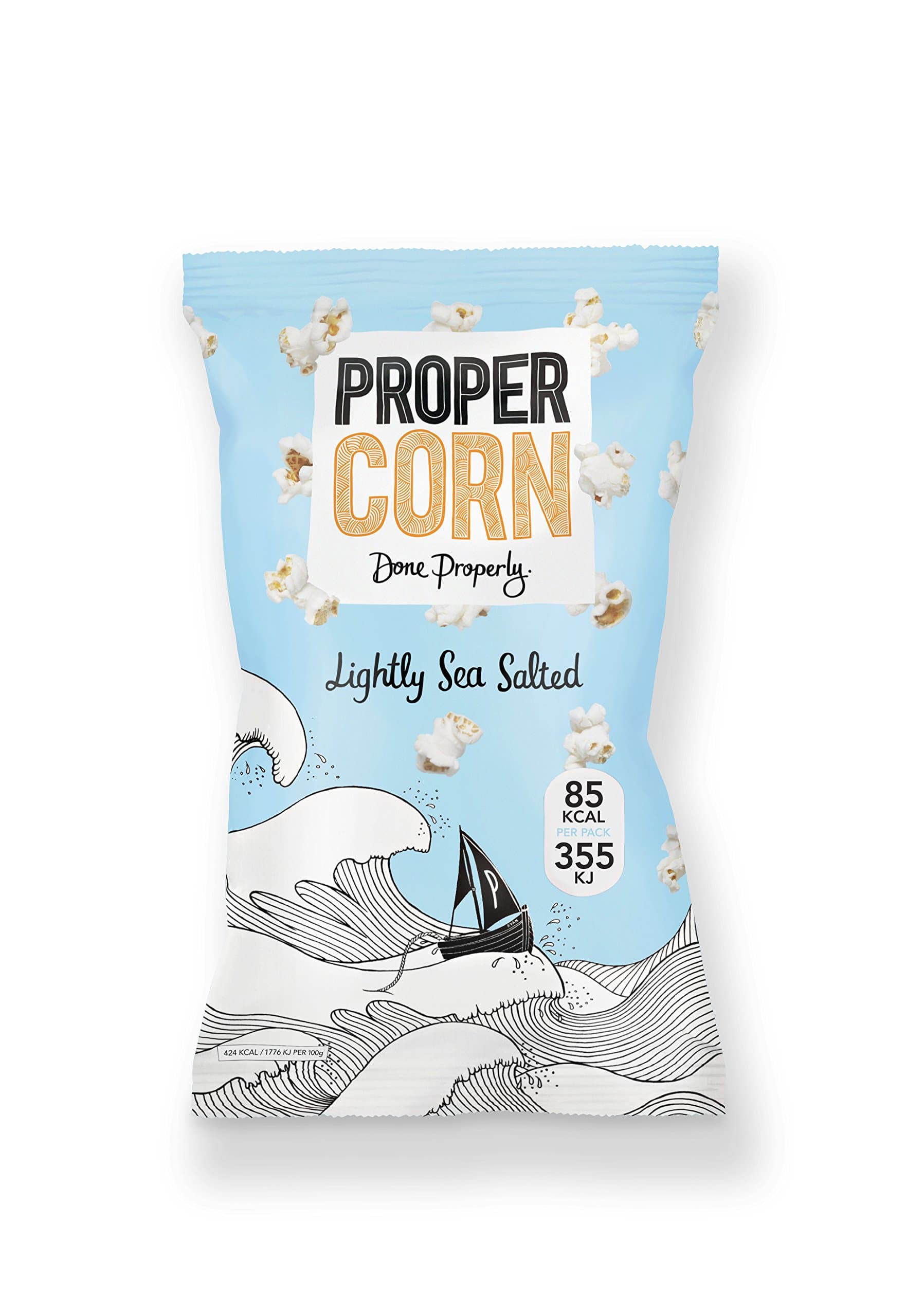 (2 PACK) - Propercorn Propercorn - Lightly Sea Salted | 24 X 20g | 2 PACK - SUPER SAVER - SAVE MONEY
