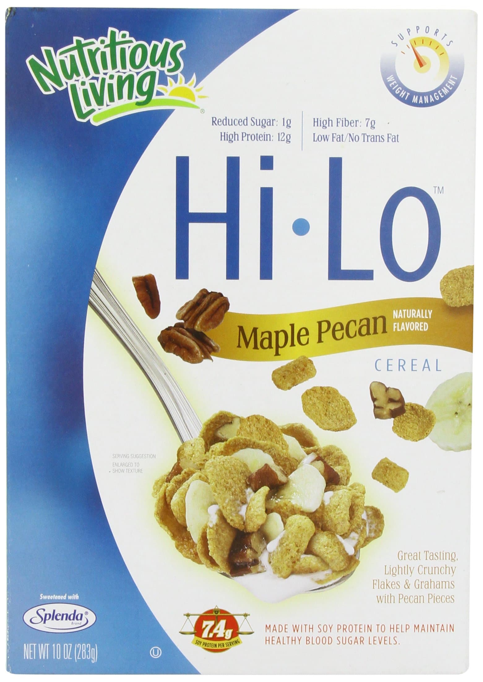 Nutritious Living Hi-Lo Cereal Maple Pecan 284 g, Low Carb, No Added Sugar