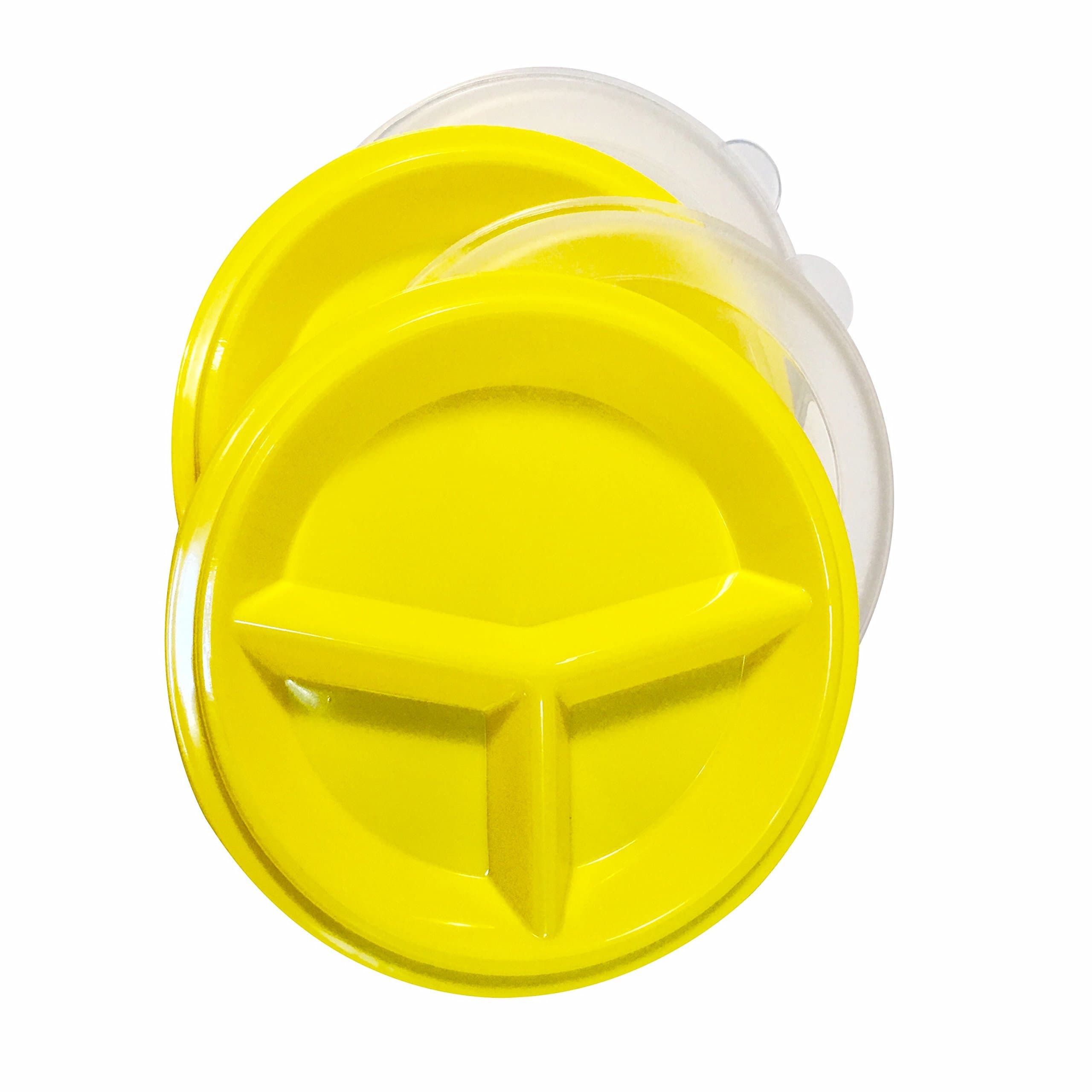 Clear Vitality 2-Piece BPA-Free Portion Control Plates with Lids