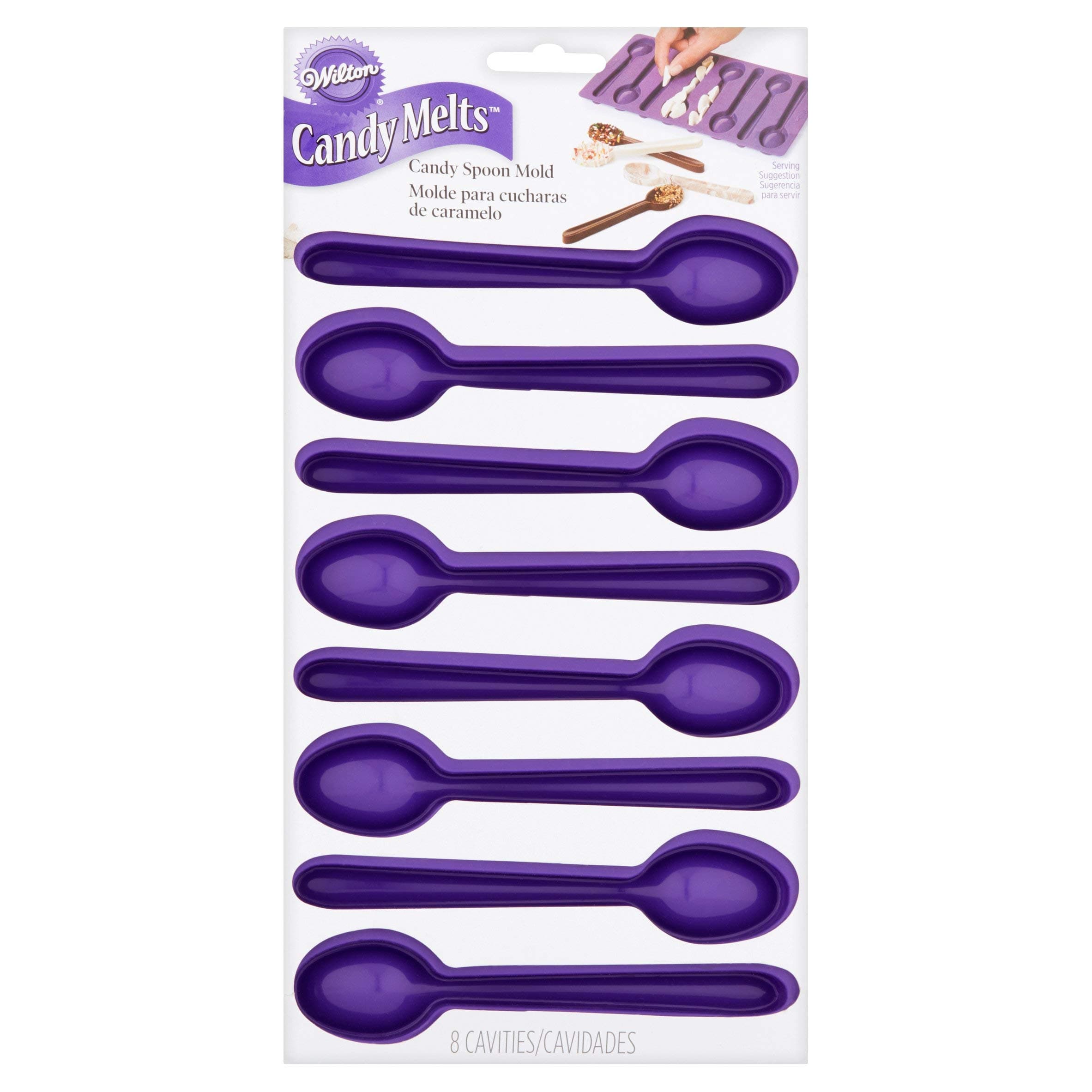 Wilton Candy Melts Silicone Spoon Mold,8-cavity