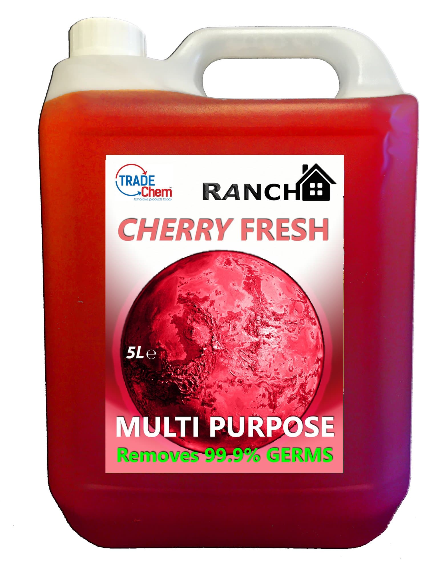 Trade Chemicals Cherry Fresh Multi Purpose Cleaner 5L Liquid - Kills 99.99% Bacteria - Dilute up to 50 times (1)