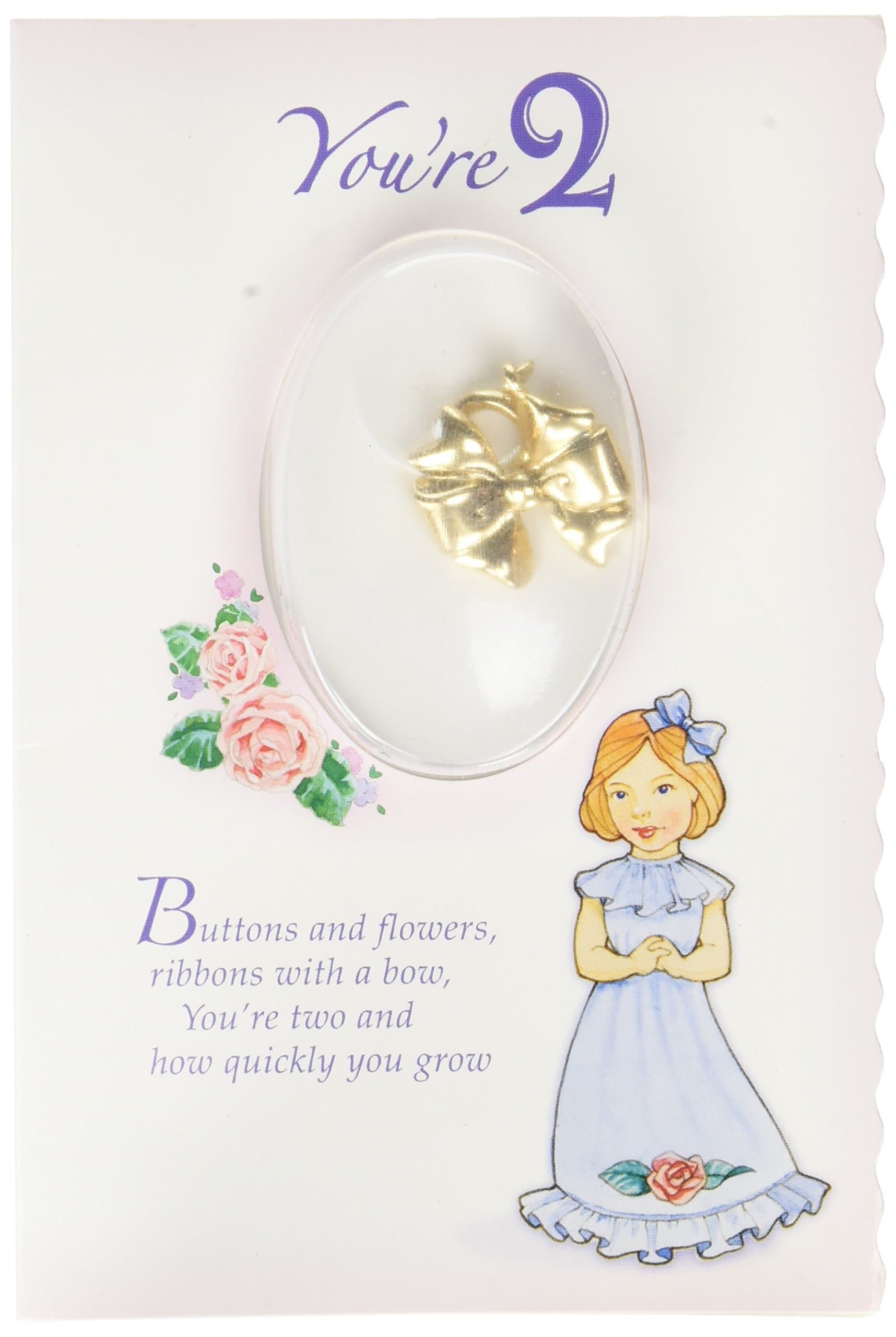 Growing Up Girls Charm - Age 2 Bow