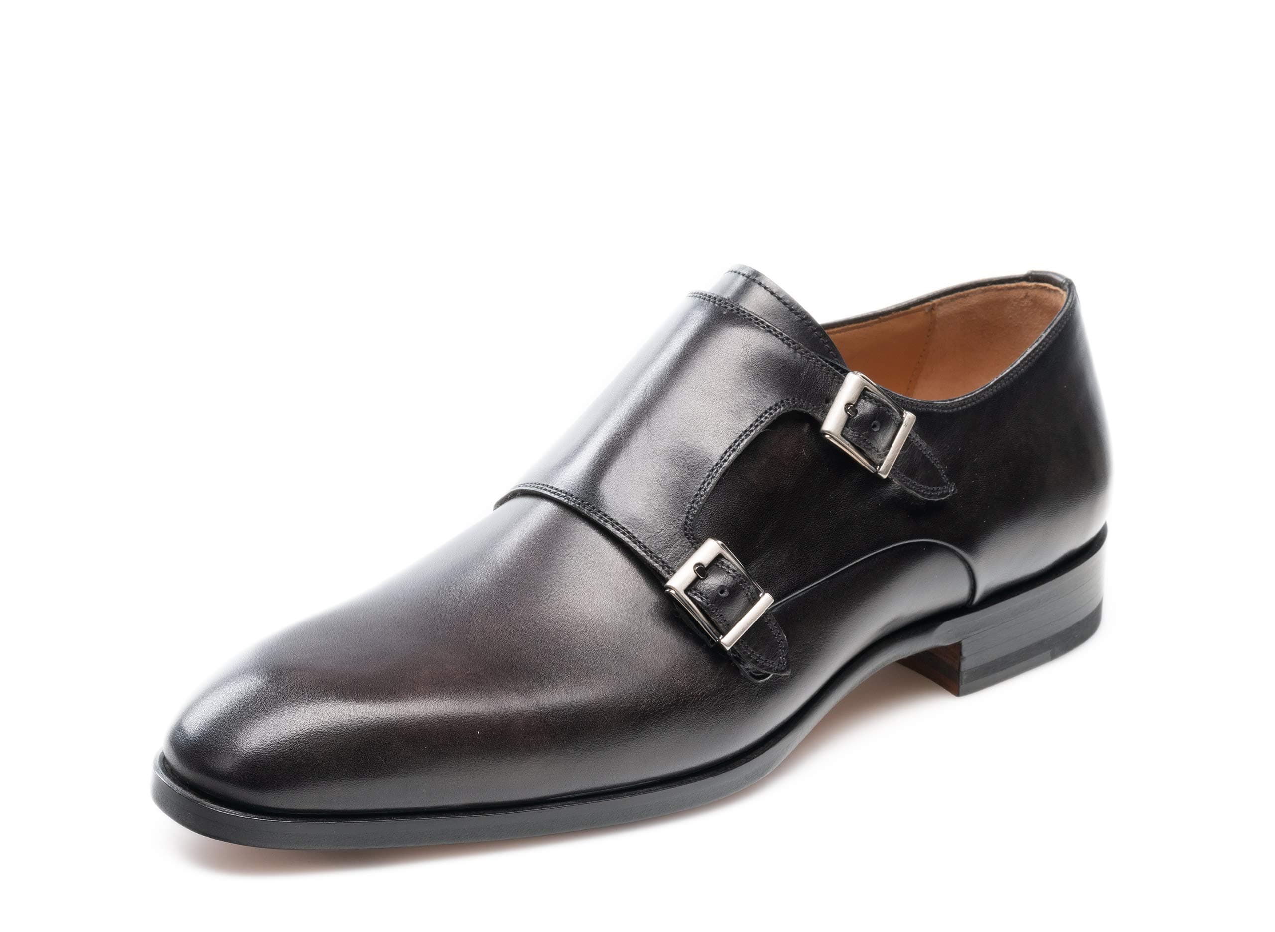 Magnanni Lucio Grey Men's Monk Strap Shoes
