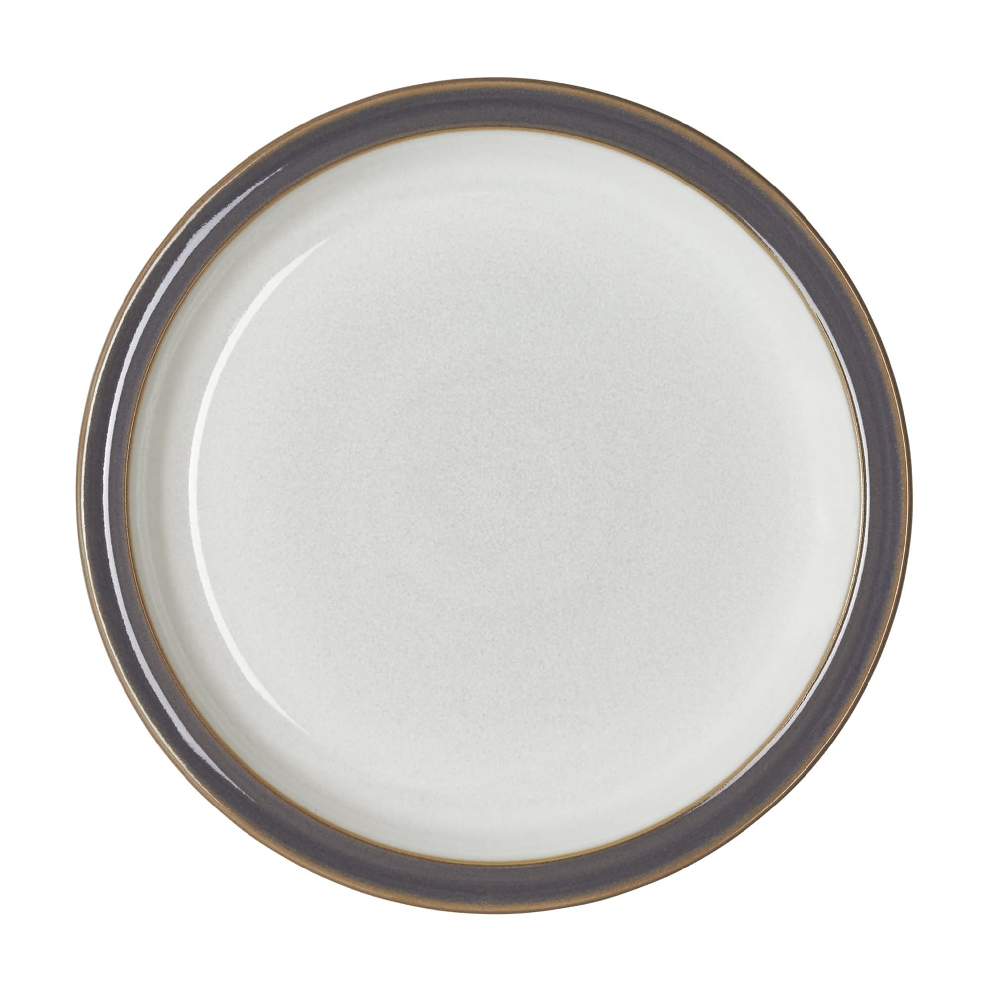 Denby USA Blends Truffle/Canvas Dinner Plate, Brown/Cream