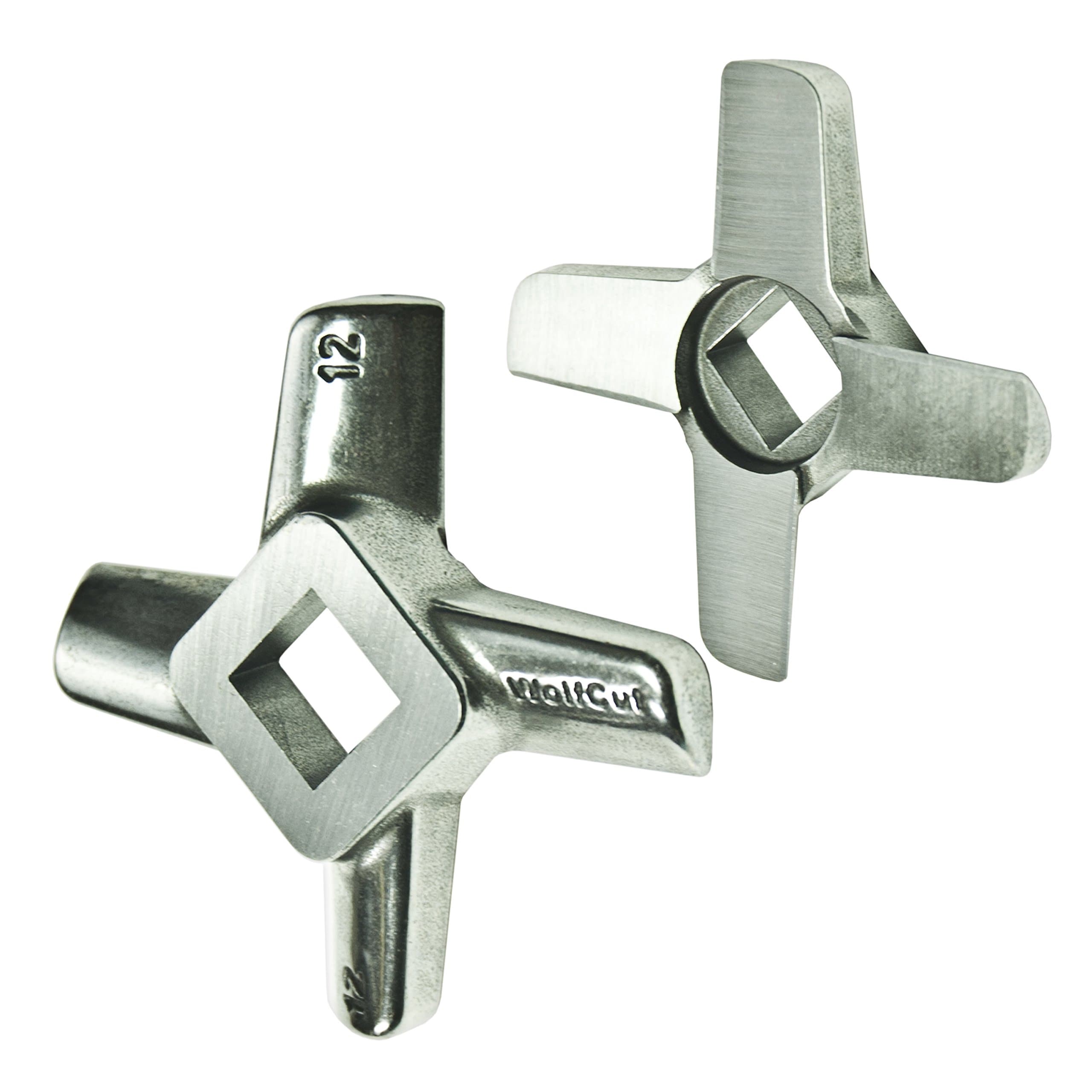 WolfCut Stainless Steel Cross Blade Flat Size 10 & 12 – For Mincer Jupiter – Bosch – Alexander – Gastroback – Prospero