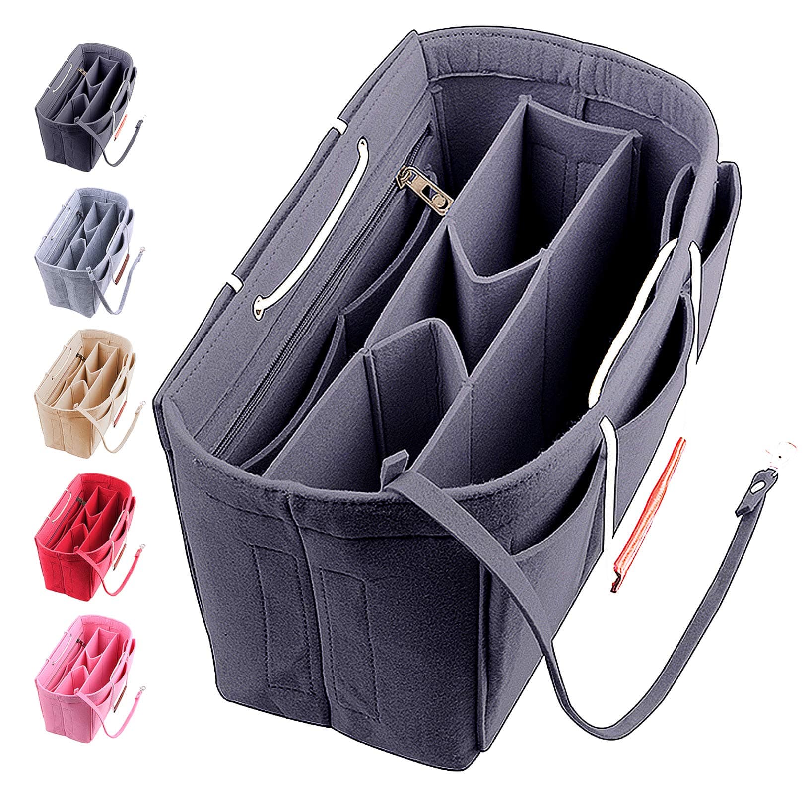 Felt Purse Organizer Insert, Tote & Handbag Organizer Insert, For Speedy Neverfull.