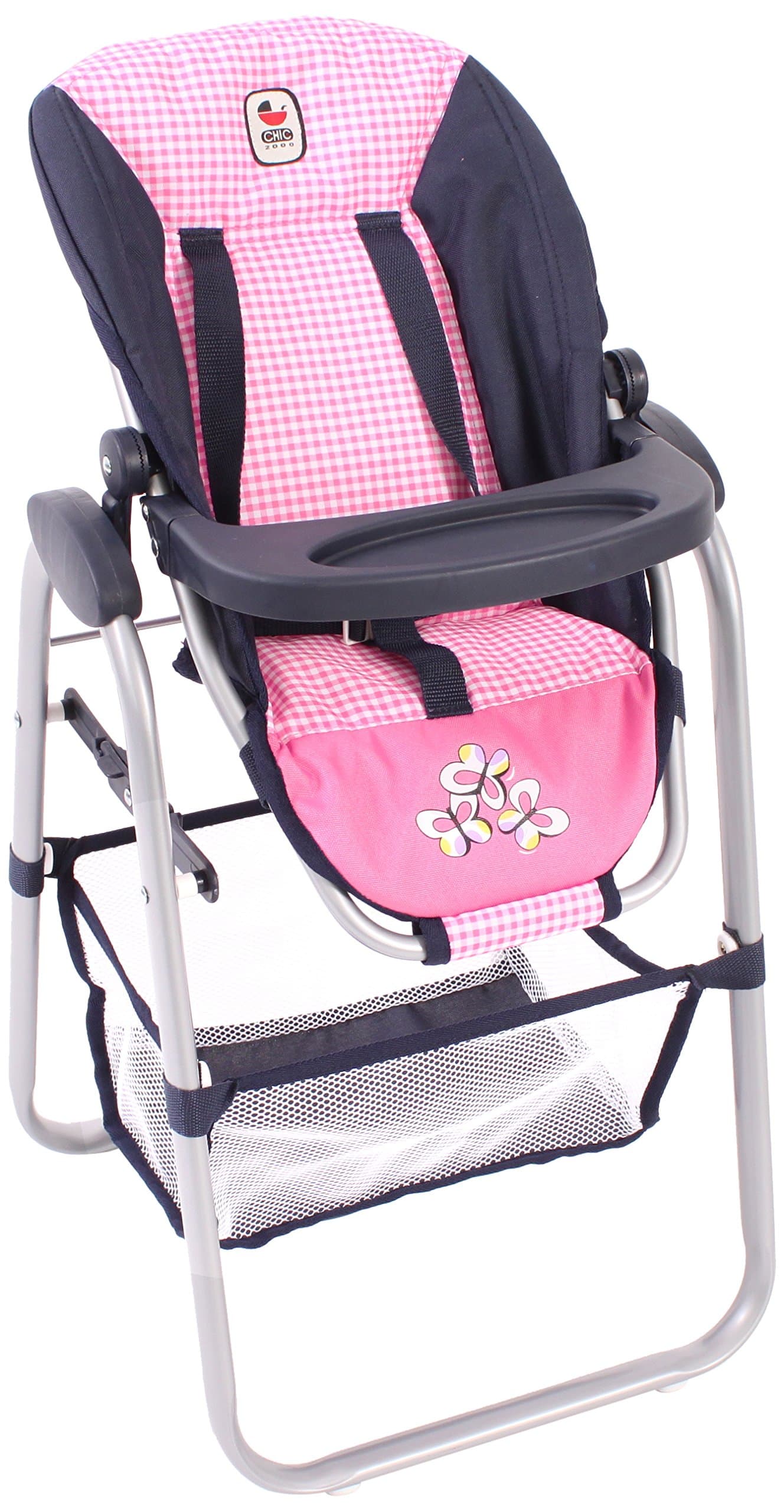 CHIC 2000 Bayer Dolls High Chair (Pink Checker)