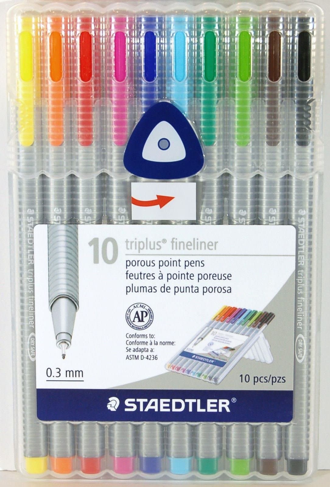 10 / 20 Colors Point Pens Triplus Fineliner 0.3 mm Porous (10 Colors Set)