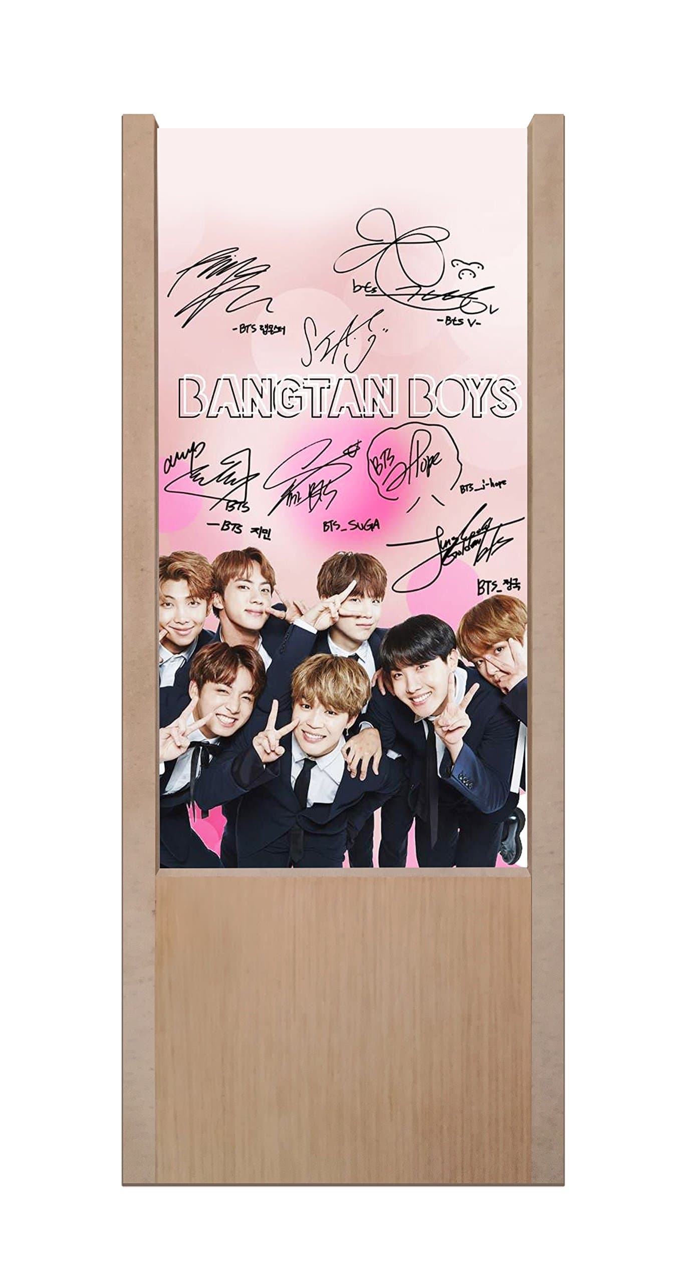 Wooden Table lamp BTS Bangtan Boys [Energy Class A++]