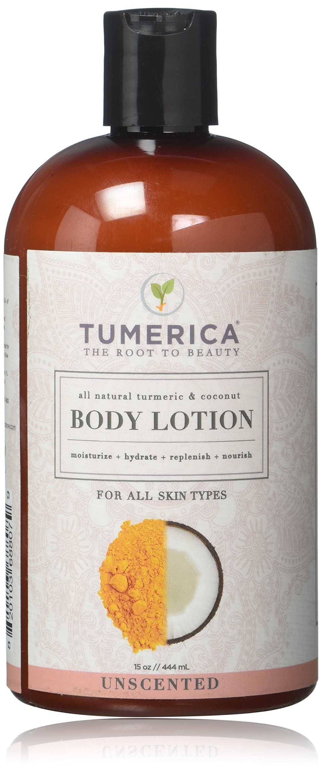 Tumerica Hand & Body Lotion Moisturizing, Unscented, 15 Oz