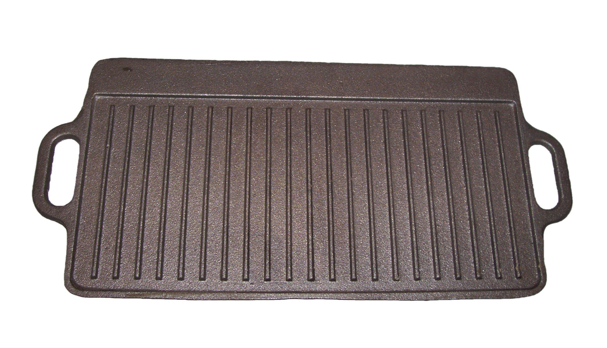21 Inches Heavy Duty New Cast Iron Reversible Oblong Griddle