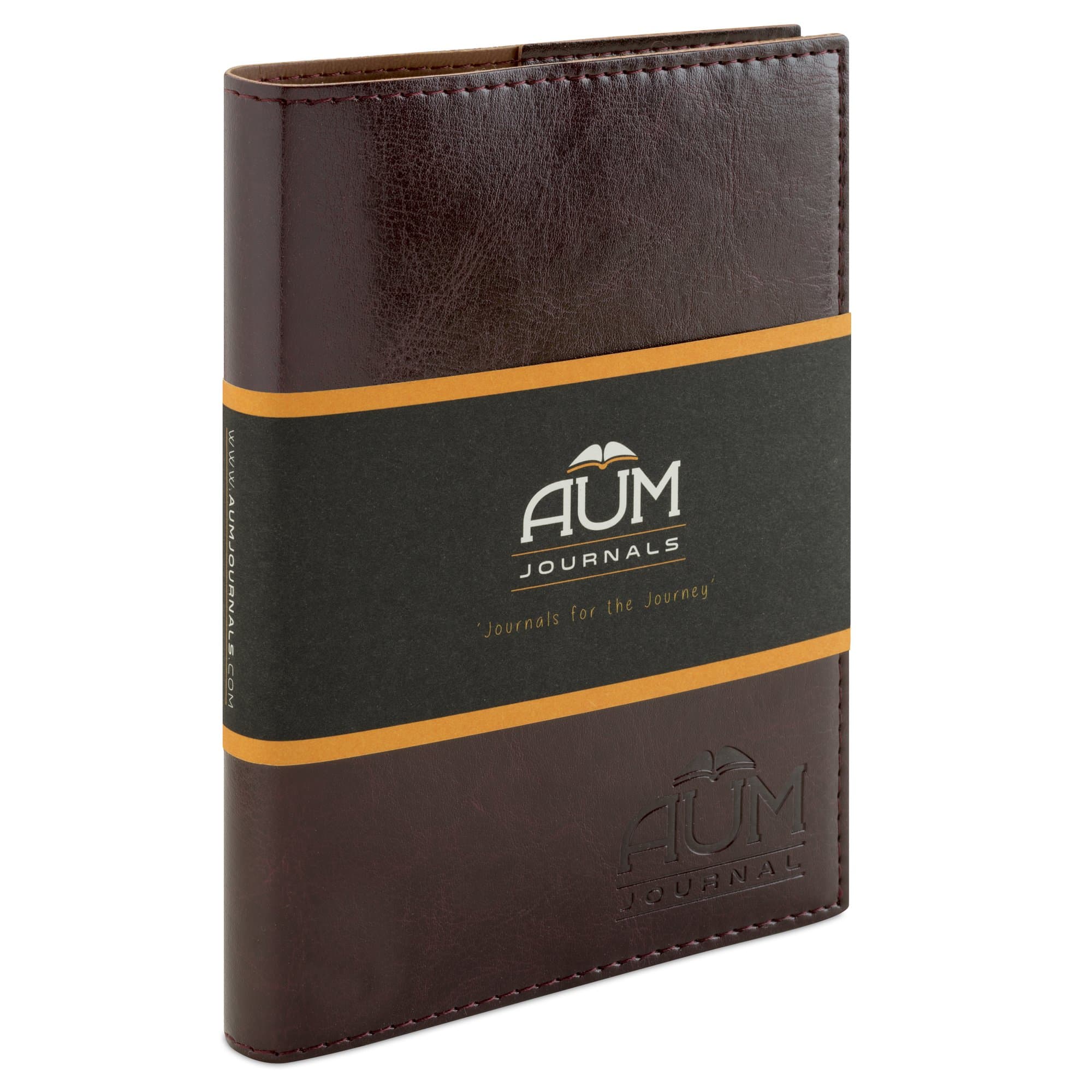 Journal for Life - Refillable Leather Journal Notebook - A6 Pocket Journal Size (15x11cm) Four Natural Leather Colour Options - Aum Journals A6 Originals Range (Maroon Journal)