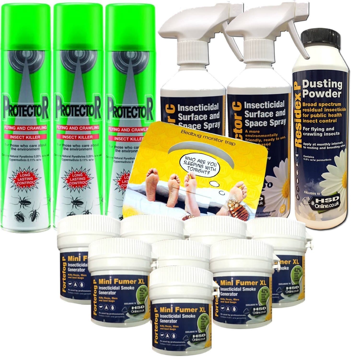 Large Bed Bug Killer Kit for the Home with Aerosols and Spray