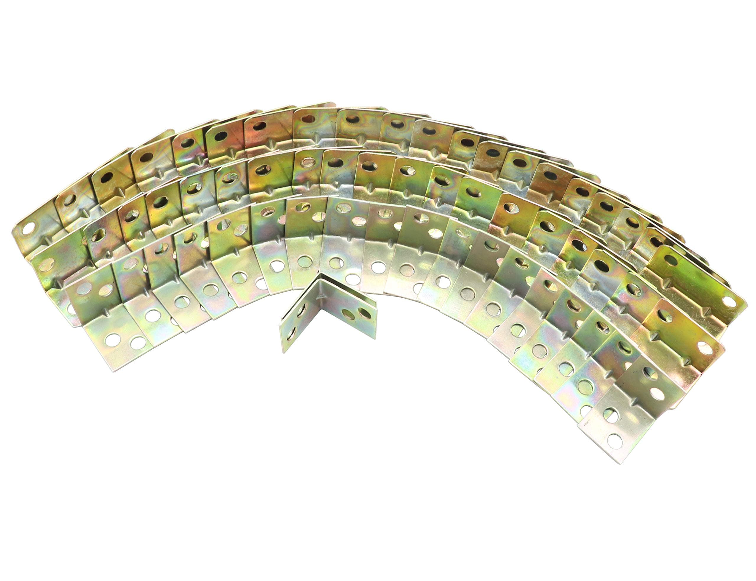 LBY 8pcs Shelf Brackets, Heavy Duty Black Brackets(5''×3''), L Shaped Right Angle Bracket, Repair Bracket Connector for Furniture Bookshelf Wood, with Screws