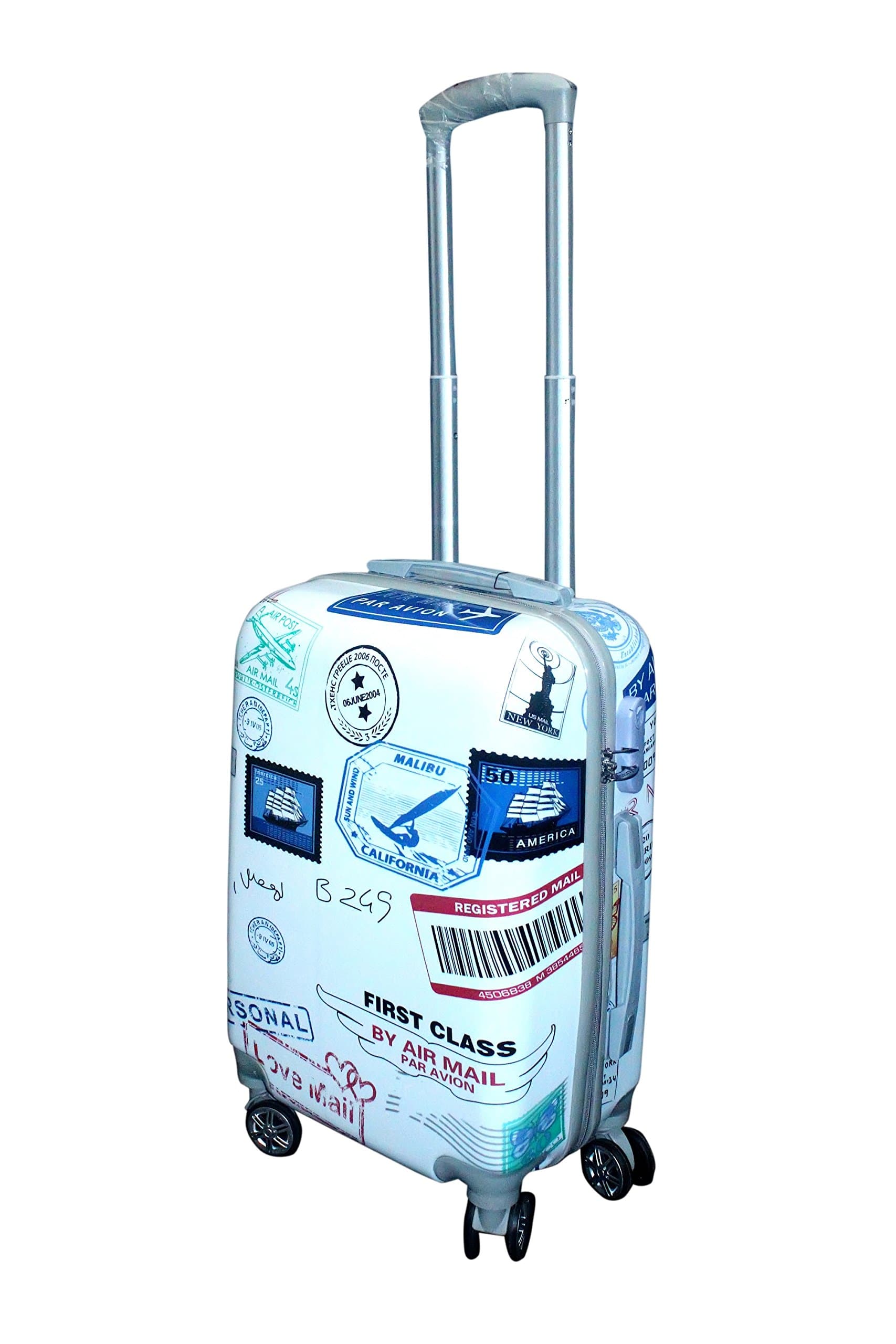 Haven Polycarbonate Non-Breakable Beautiful Printed Pattern 26 Cms Multicolour Trolley Bag