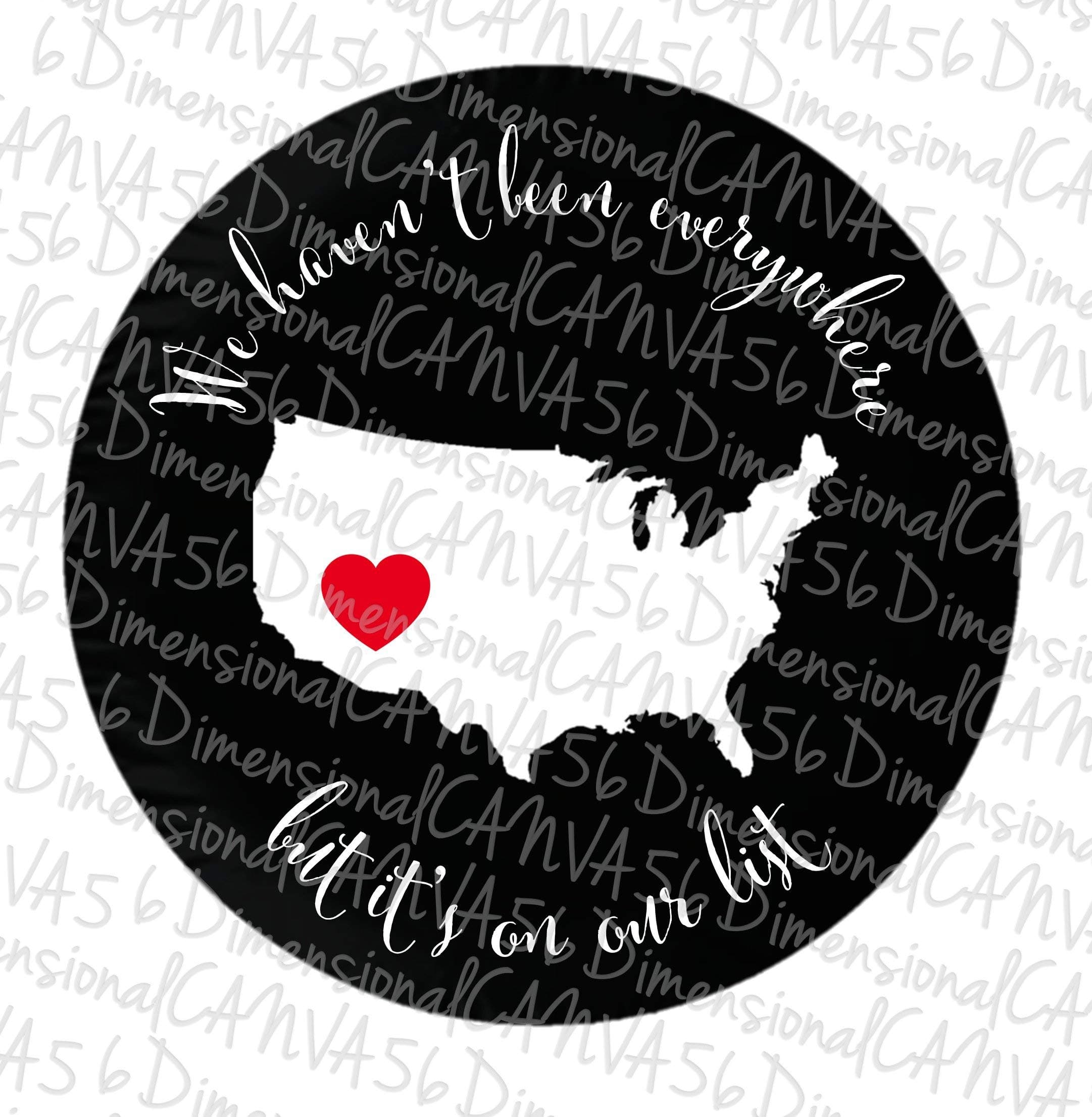 It's On The List jeep tire cover