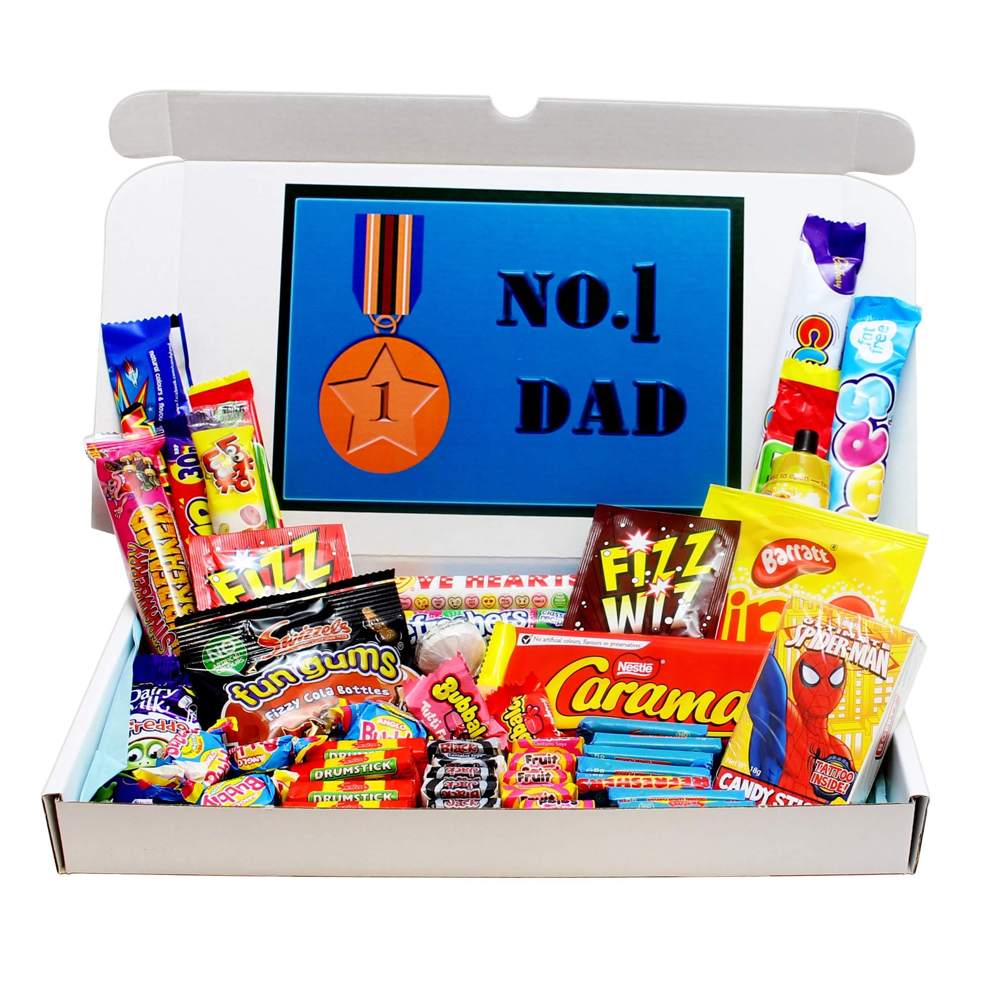 Number 1 Dad Fathers Day Sweets Gift Box