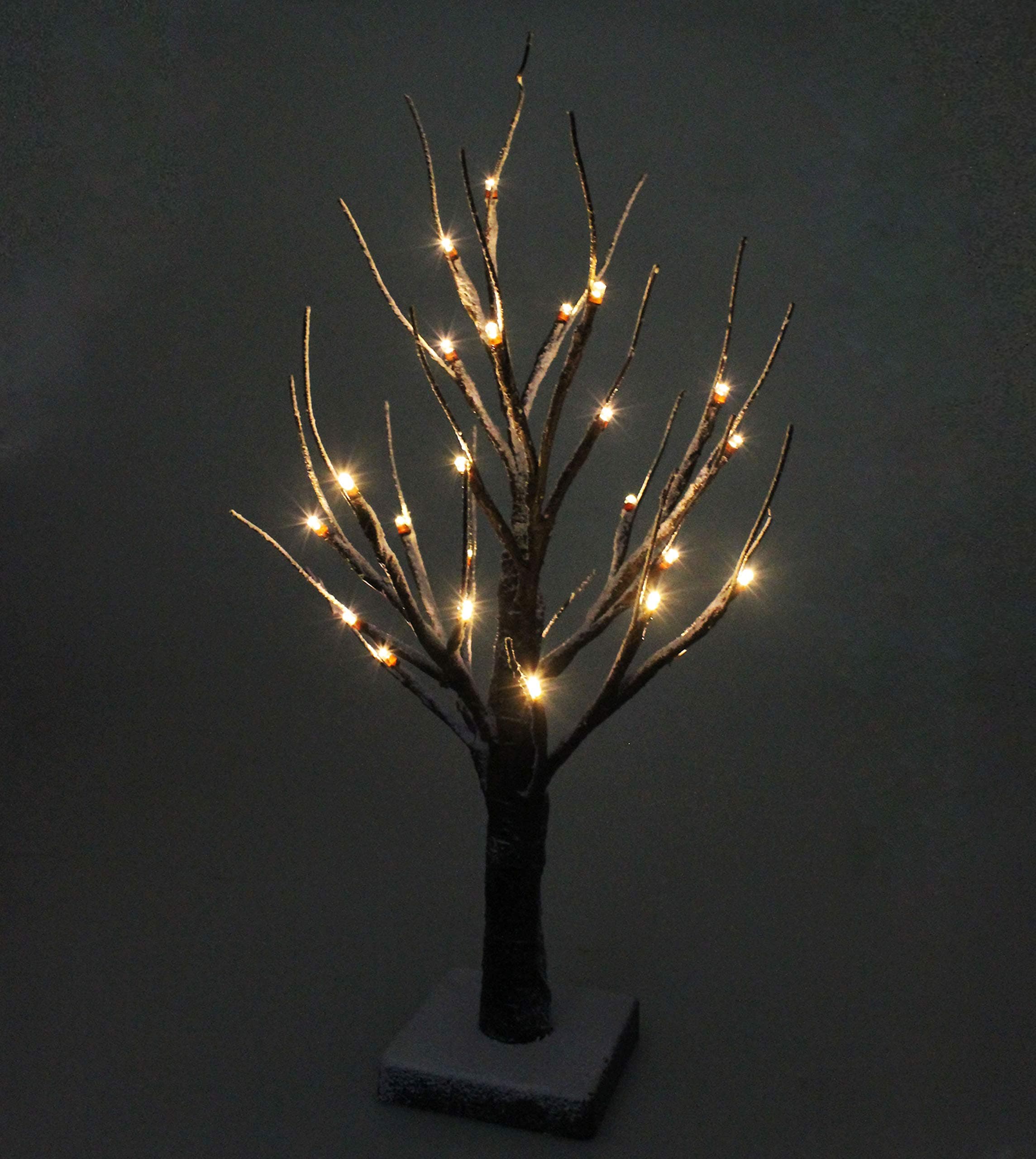 LED Snow Twig Tree Light Battery Operated Warm White Table Tree Lamp for Christmas Easter Home Party Decoration