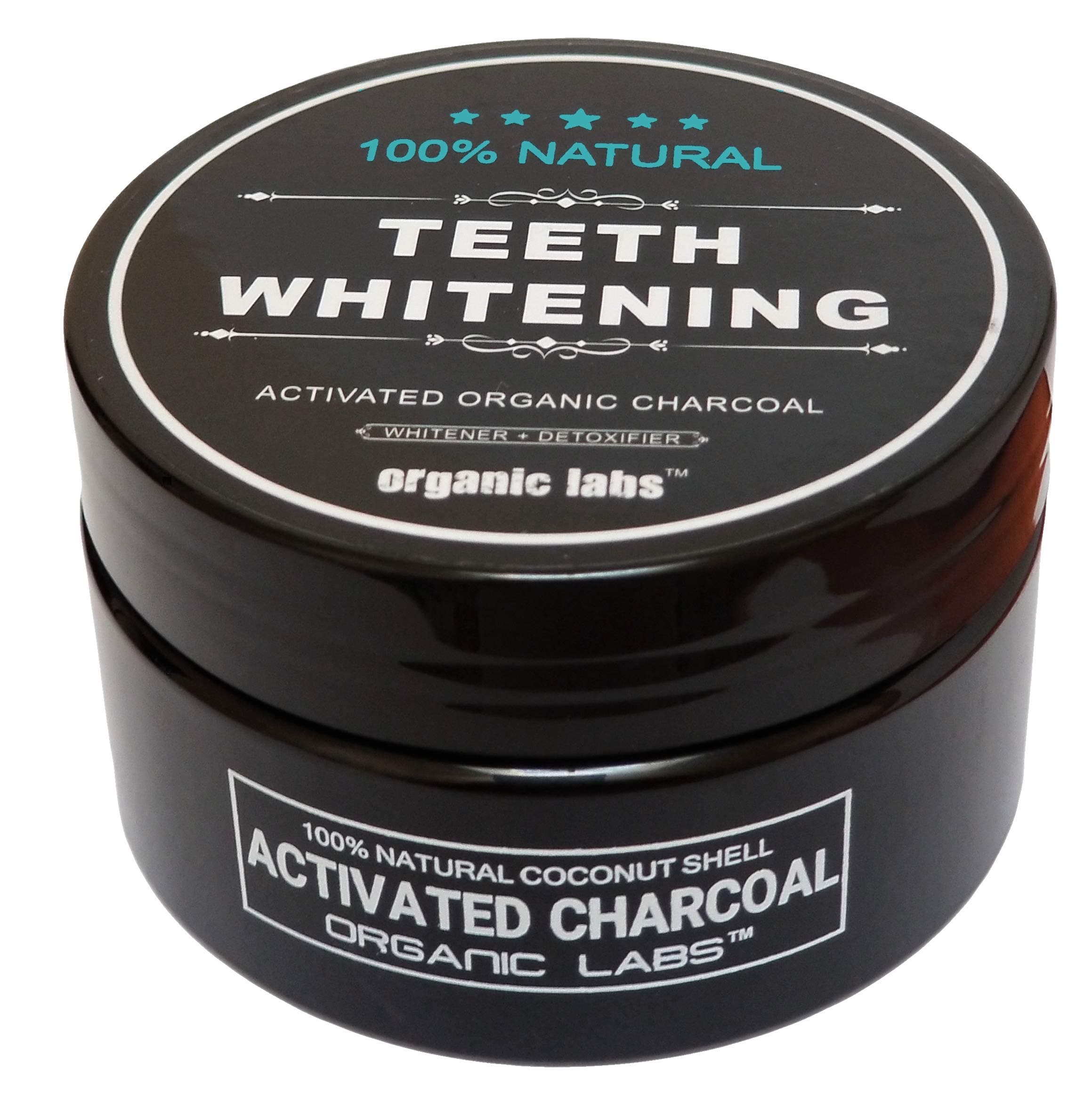 100% ORGANIC COCONUT ACTIVATED CHARCOAL NATURAL TEETH WHITENING TOOTHPASTE BY ORGANIC LABS