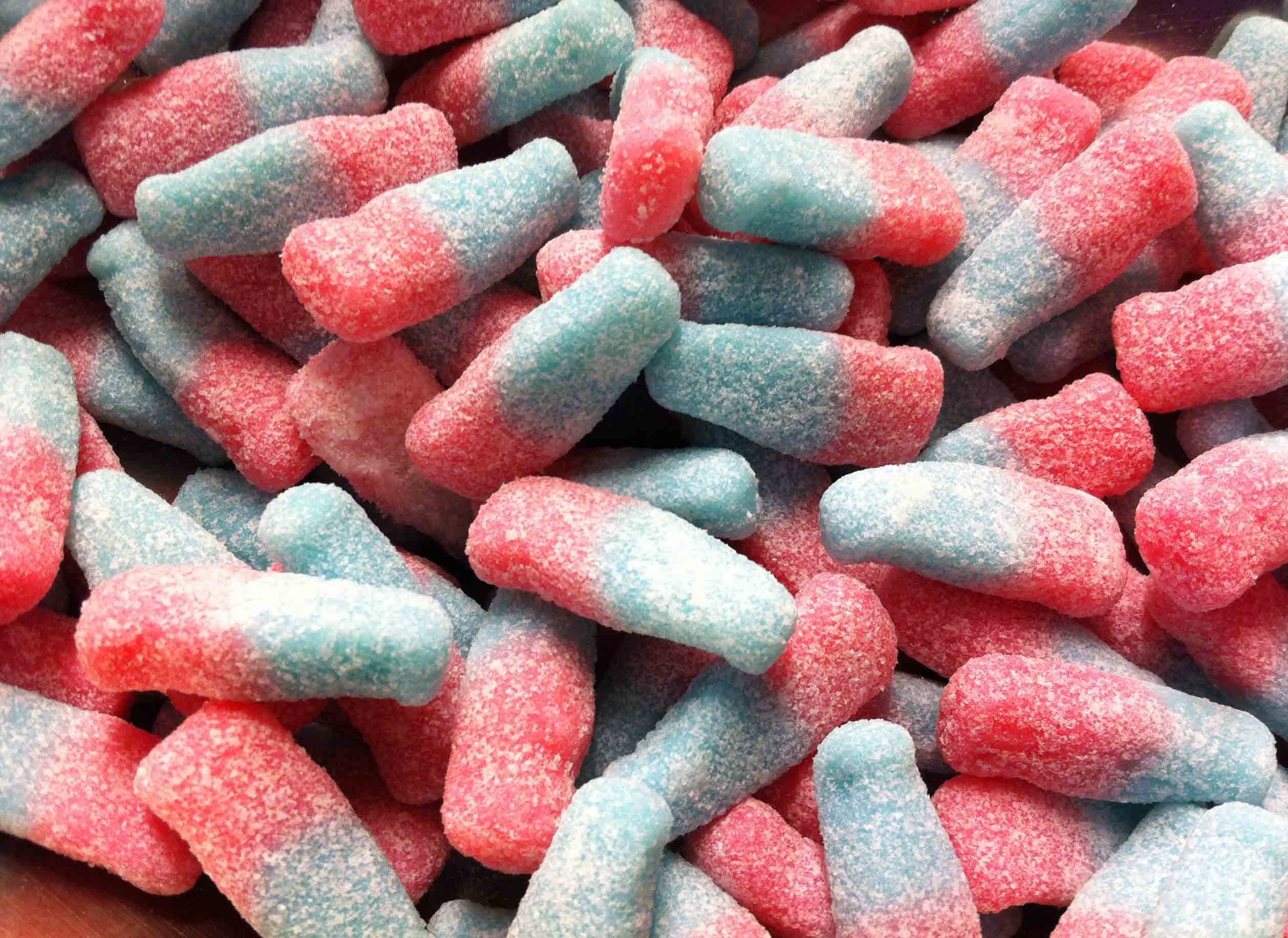 Fizzy Bubblegum Bottles 250g