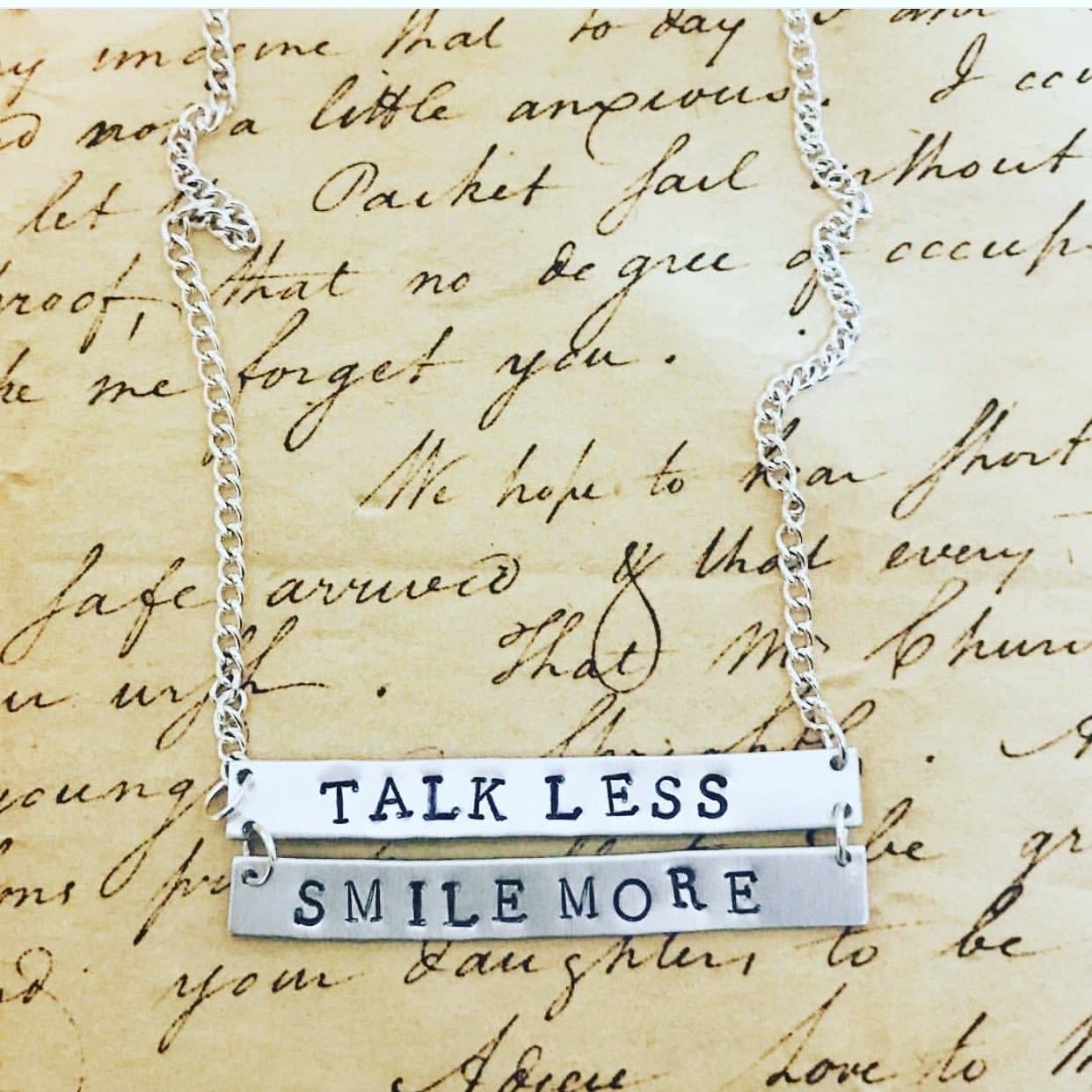 HAMILTON Broadway Aaron Burr, Sir Lyrics necklace