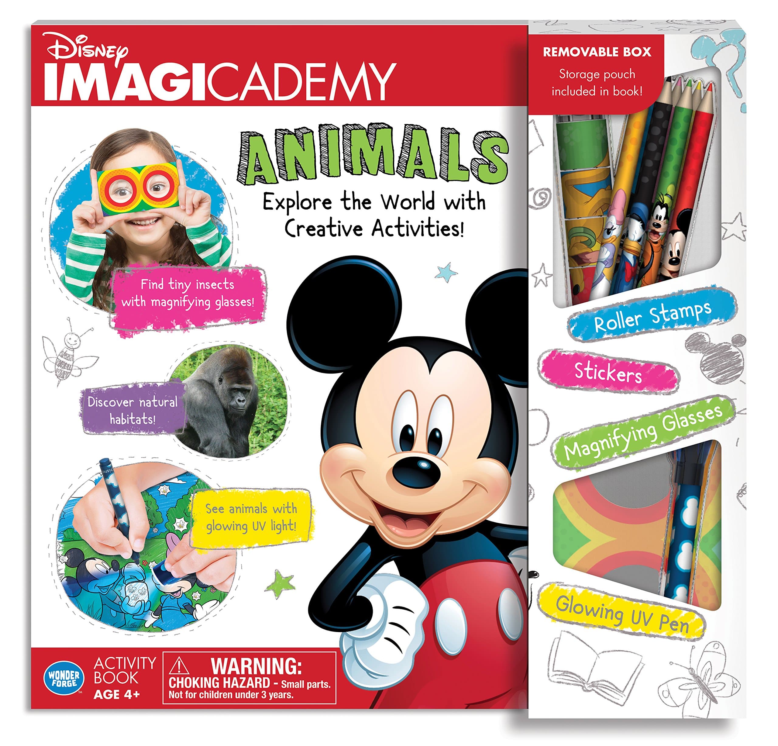 The Wonder Forge Disney Imagicademy Mickey Mouse Animals Activity Book