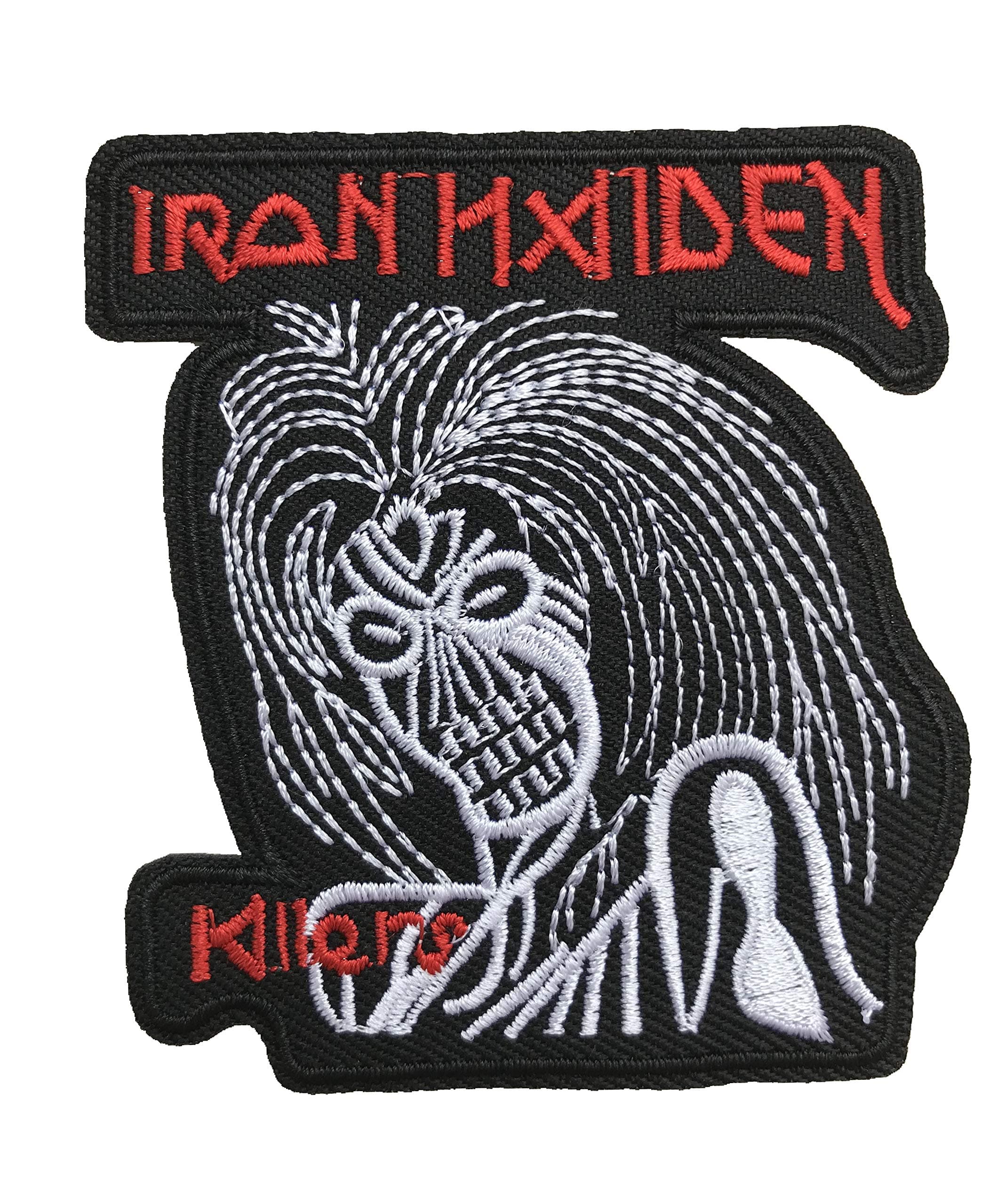 IRON MAIDEN Iron On Patch Fabric Applique Motif Rock Band Punk Metal 3 x 2.7 inches (7.5 x 6.5 cm)