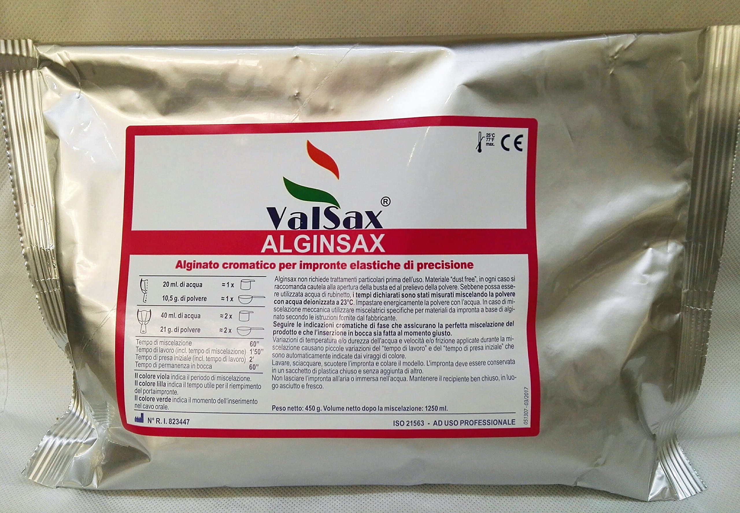 AlginSax Chromatic Alginate for 3D Moulds, Casts, 450 g