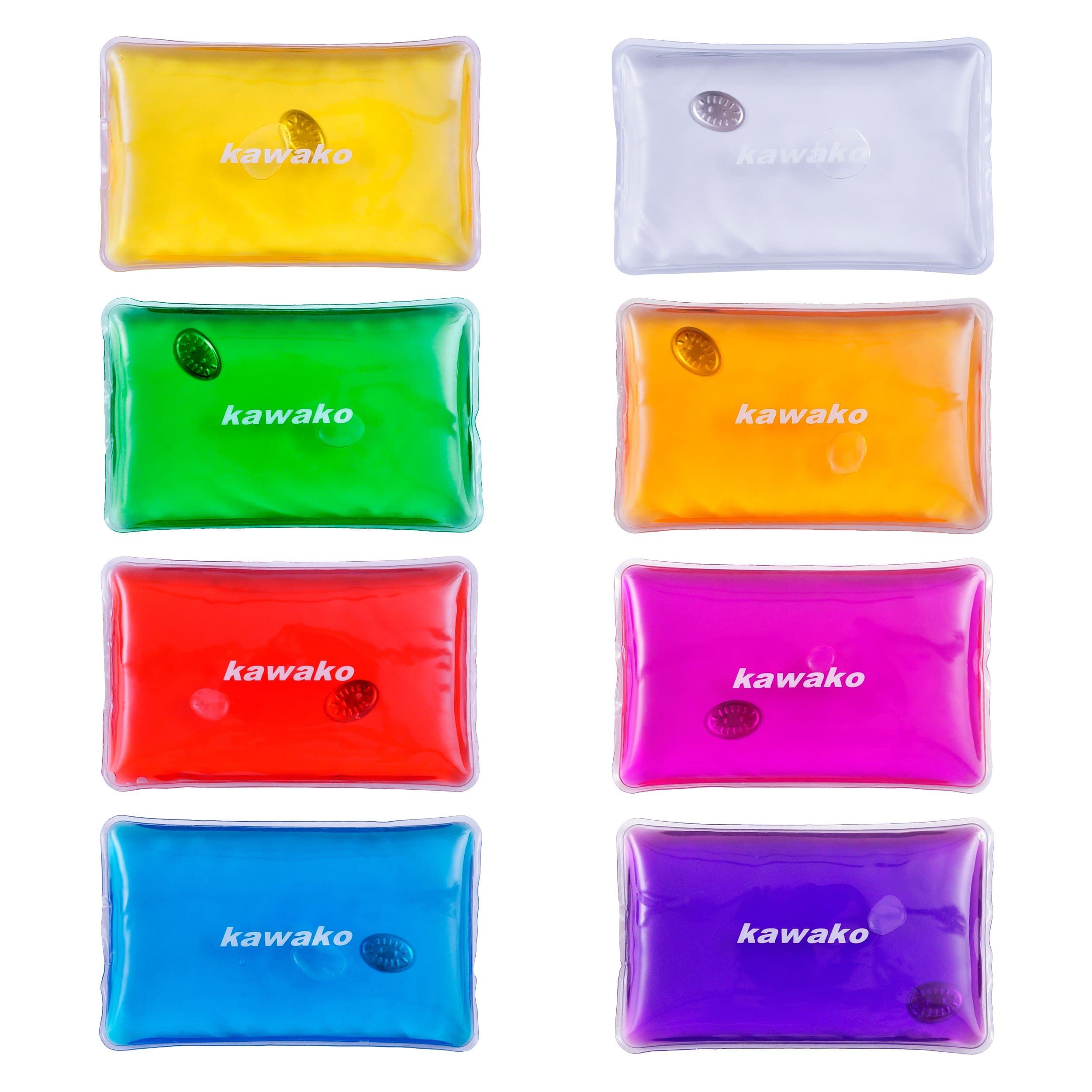 8-piece set of multi-coloured pocket warmers