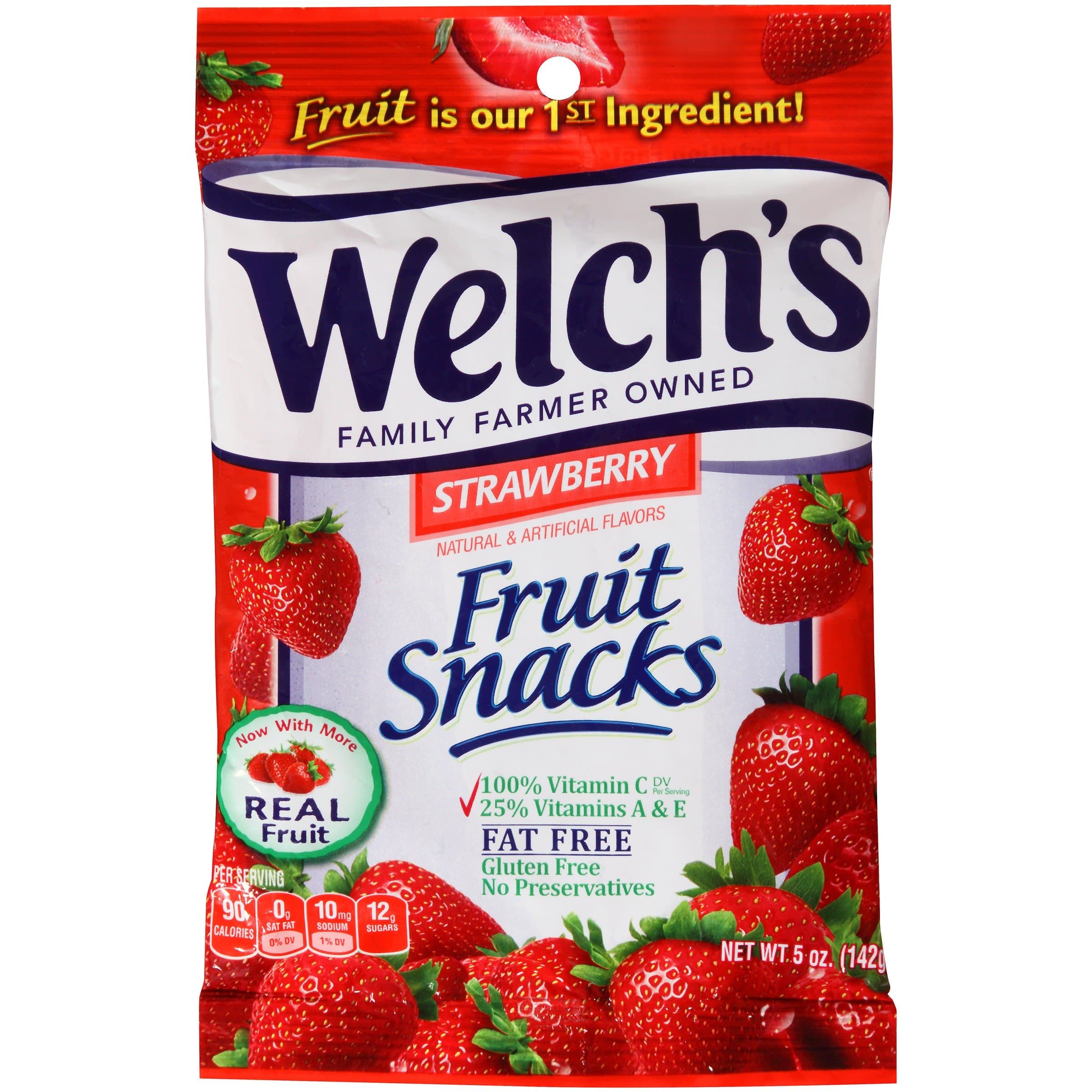 Welch's Strawberry Fruit Snacks - 5 oz Bag
