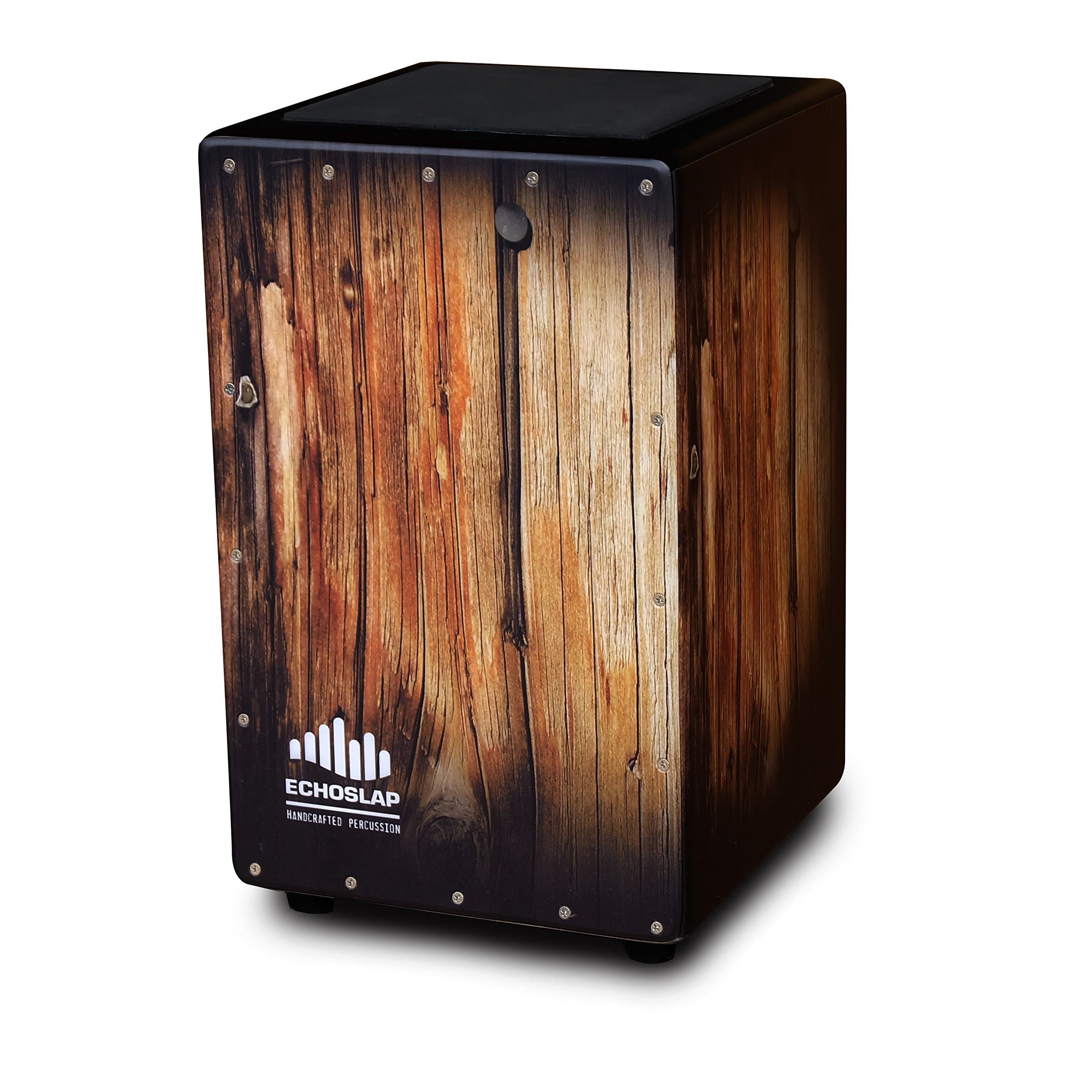 Echoslap GFX Timber Wood Cajon, Hand Crafted, Adjustable Snare, Deep Bass, Maple Frontplate - GFX5-TB