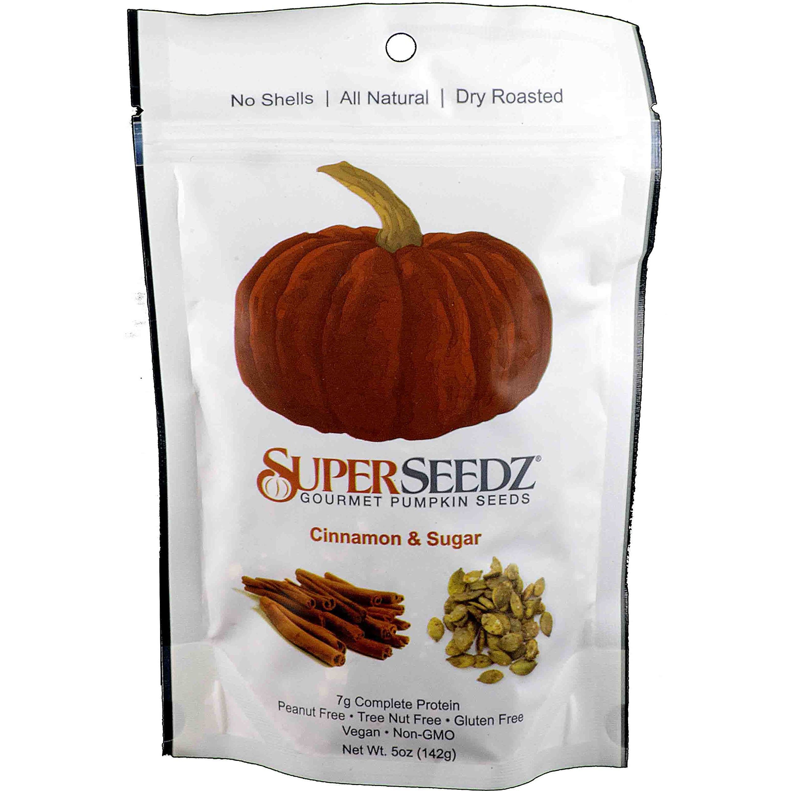 Superseedz - Cinnamon & Sugar Pumpkin Seeds - 5 Oz. Bag