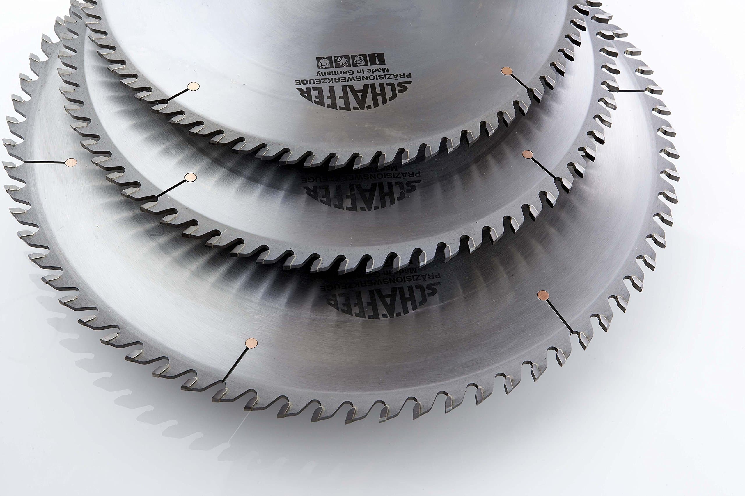 Schaffer Schelling Circular Saw Blade - 460mm Diameter, Triple Chip (TC) Grind, 4.4/.32mm Kerf, 30mm Arbor, 72 Teeth - Tungsten Carbide Table Saw Blade