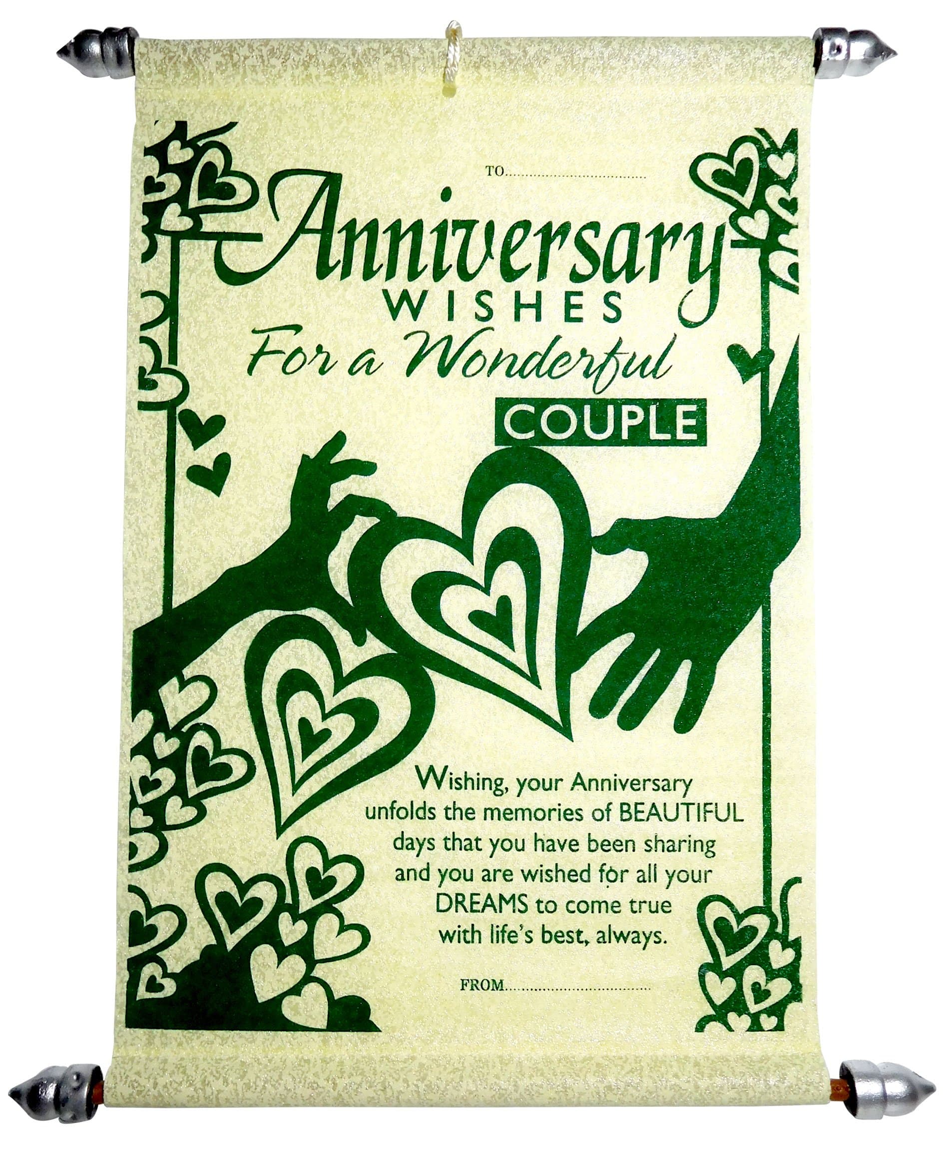 Siddhi Gifts Scroll Greeting Card (Red, Small)