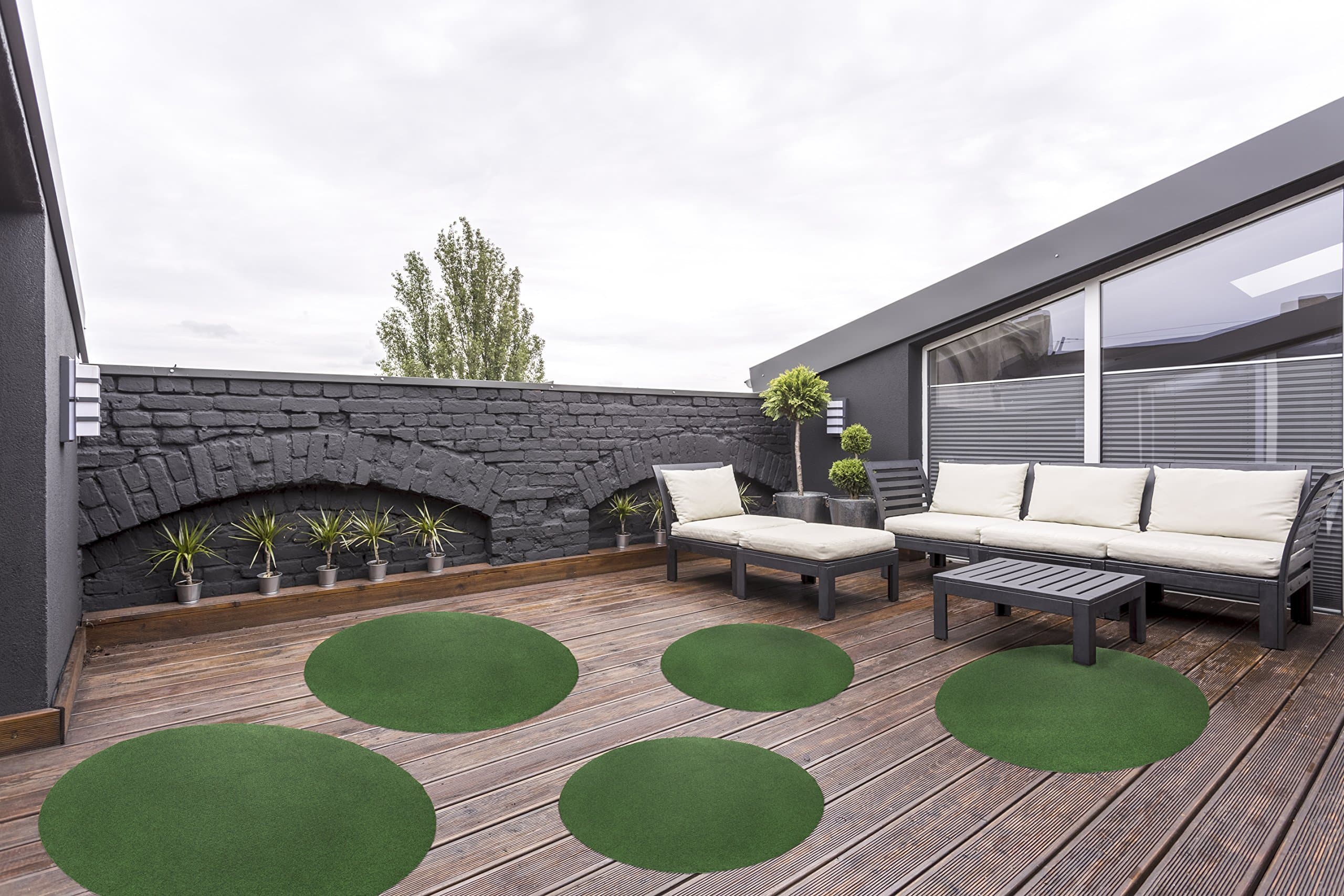 andiamo Lawn, felt, Green, Ø 130 cm