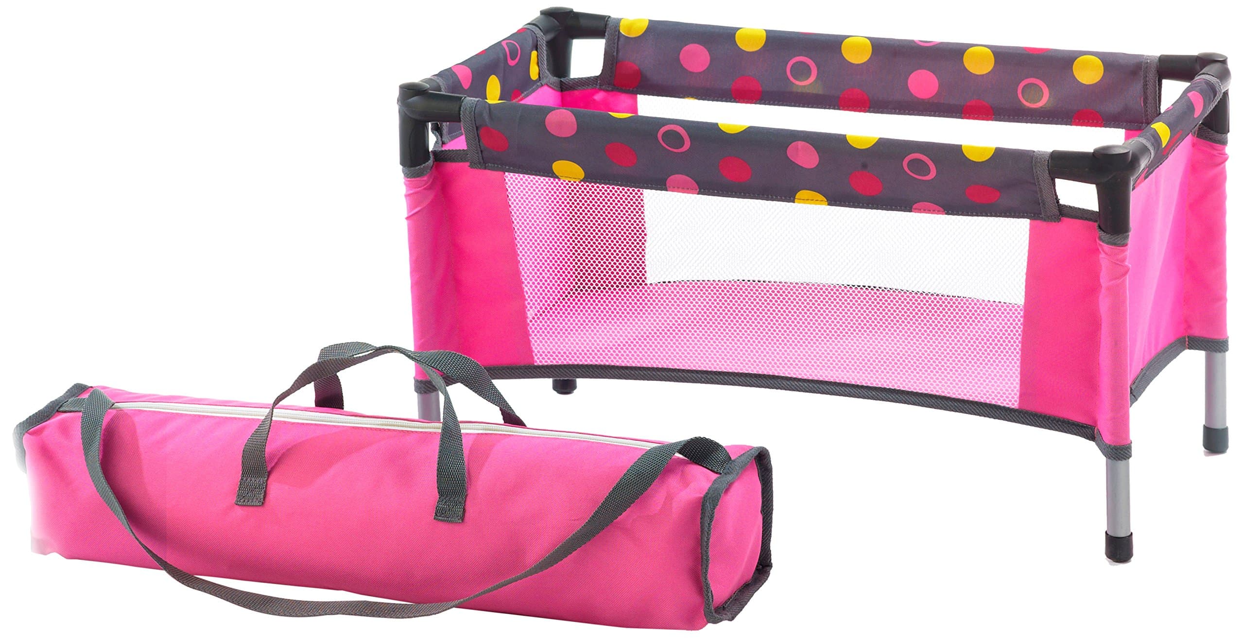 CHIC 2000 Bayer Dolls Travel Cot (Funny Pink)