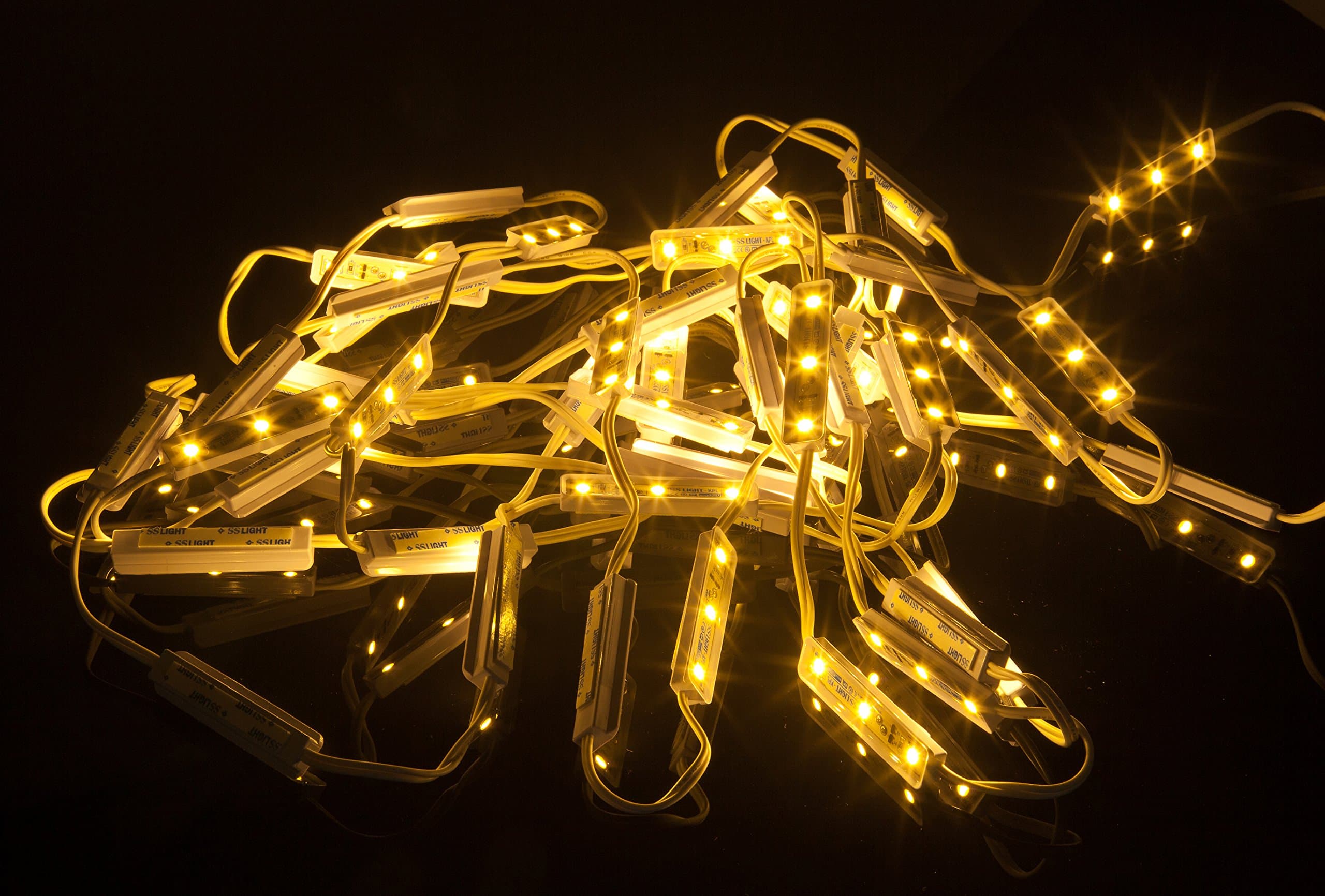 [KPL(W)] 50pcs Warm White 5050 SMD 3 LED Module Channel Sign Letter IP68 12v