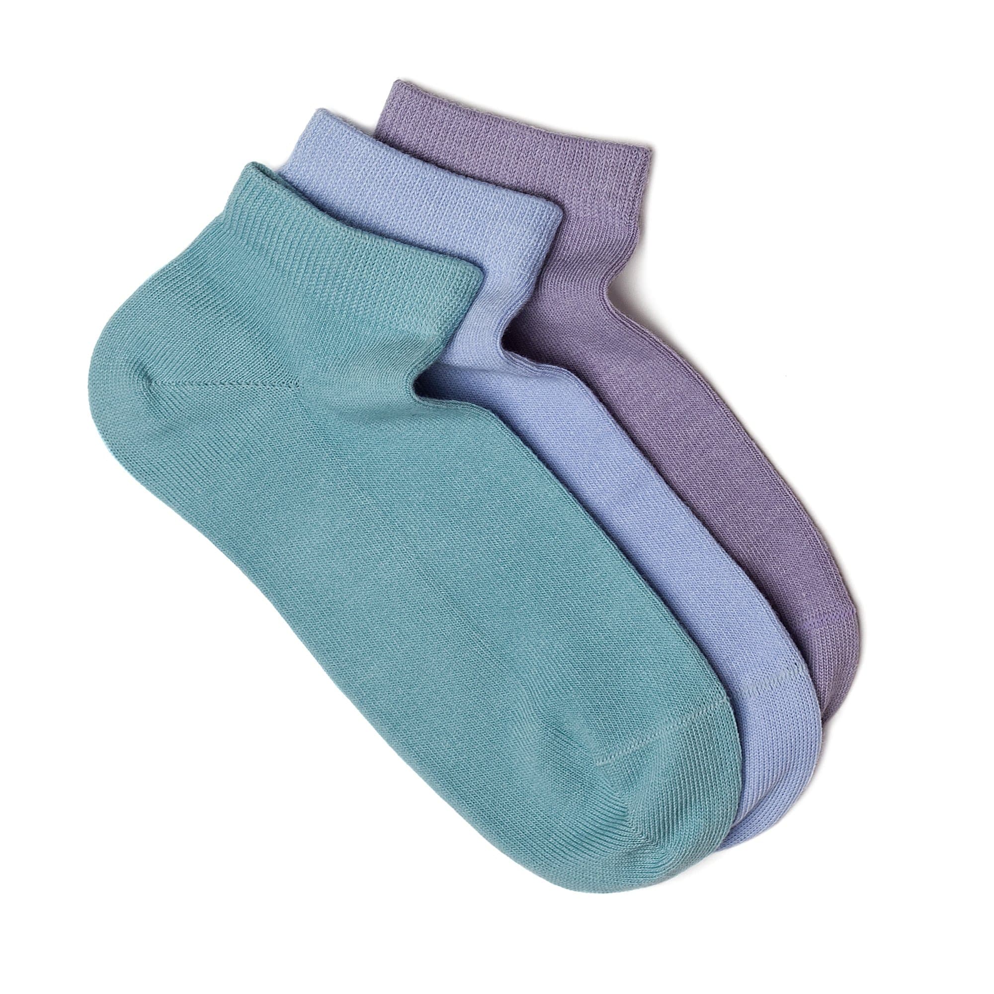 Women's Low Cut Socks, 3 Pairs Pack. Seamless Fit, Fine Combed Cotton, Reinforced Sole