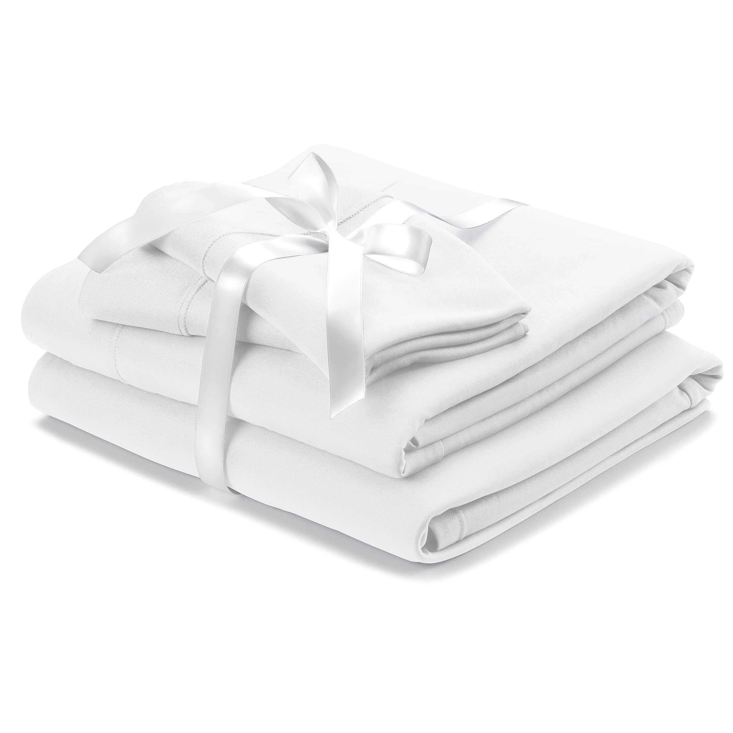 Wicked Sheets Original Moisture-Wicking Bed Sheet Set/for Night Sweats & Hot Flashes (California King, Standard Pocket, White)