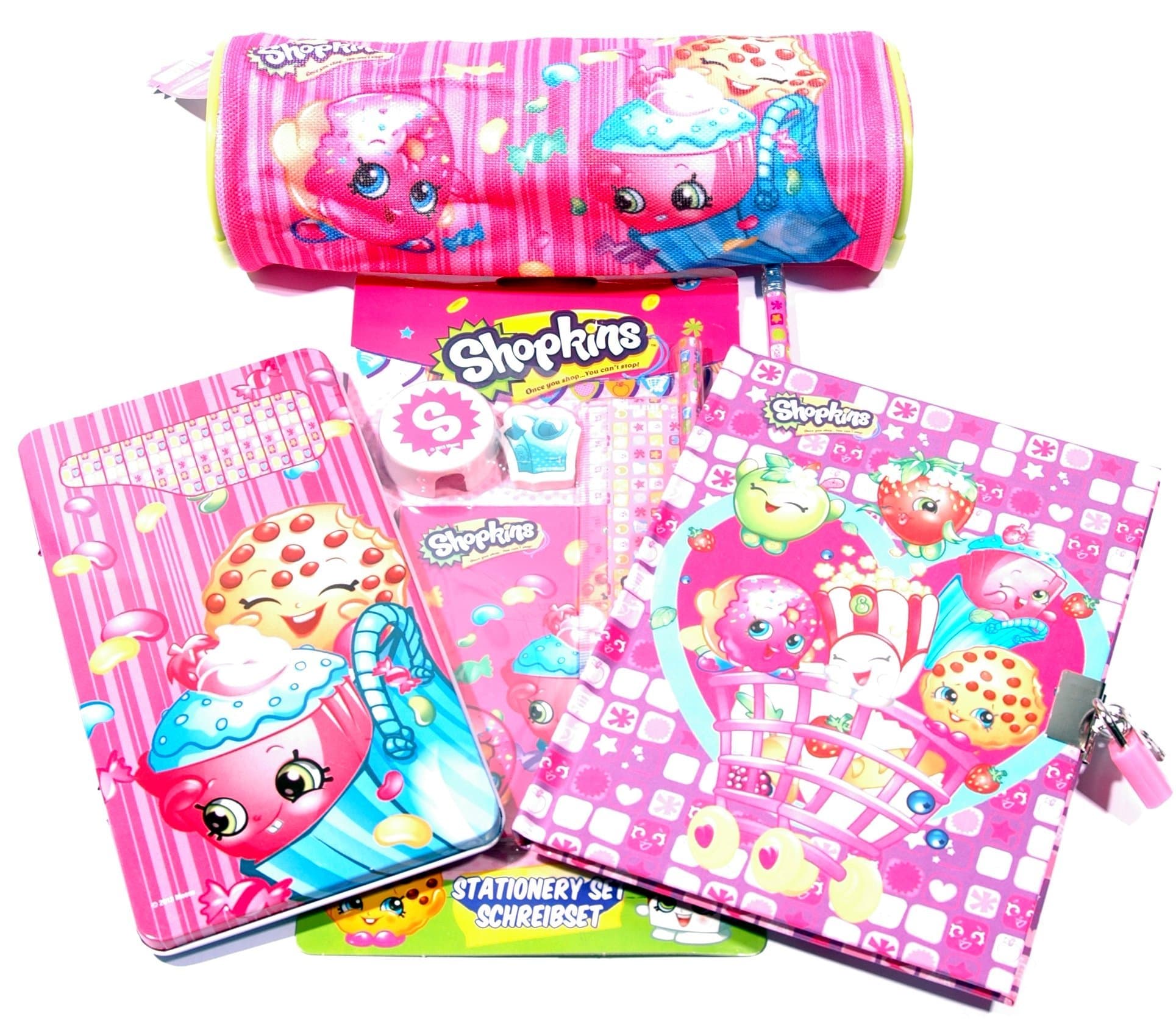 Shopkins Mega 19PC Bundle Character Stationery Bumper Pack / GIFT / SCHOOL / PARTY BAGS