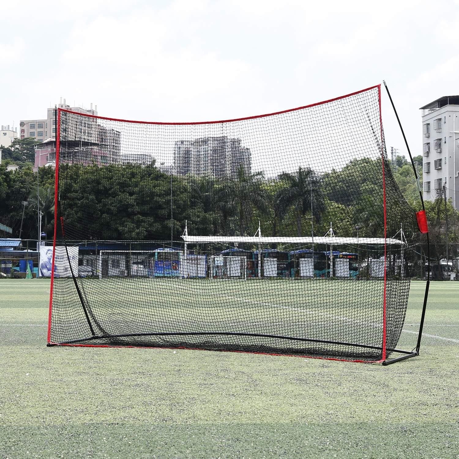 Creine Portable Golf Hitting Net 10 x 7ft Collapsible Golf Practice Driving Net with Frame for Indoor and Outdoor (US Stock)