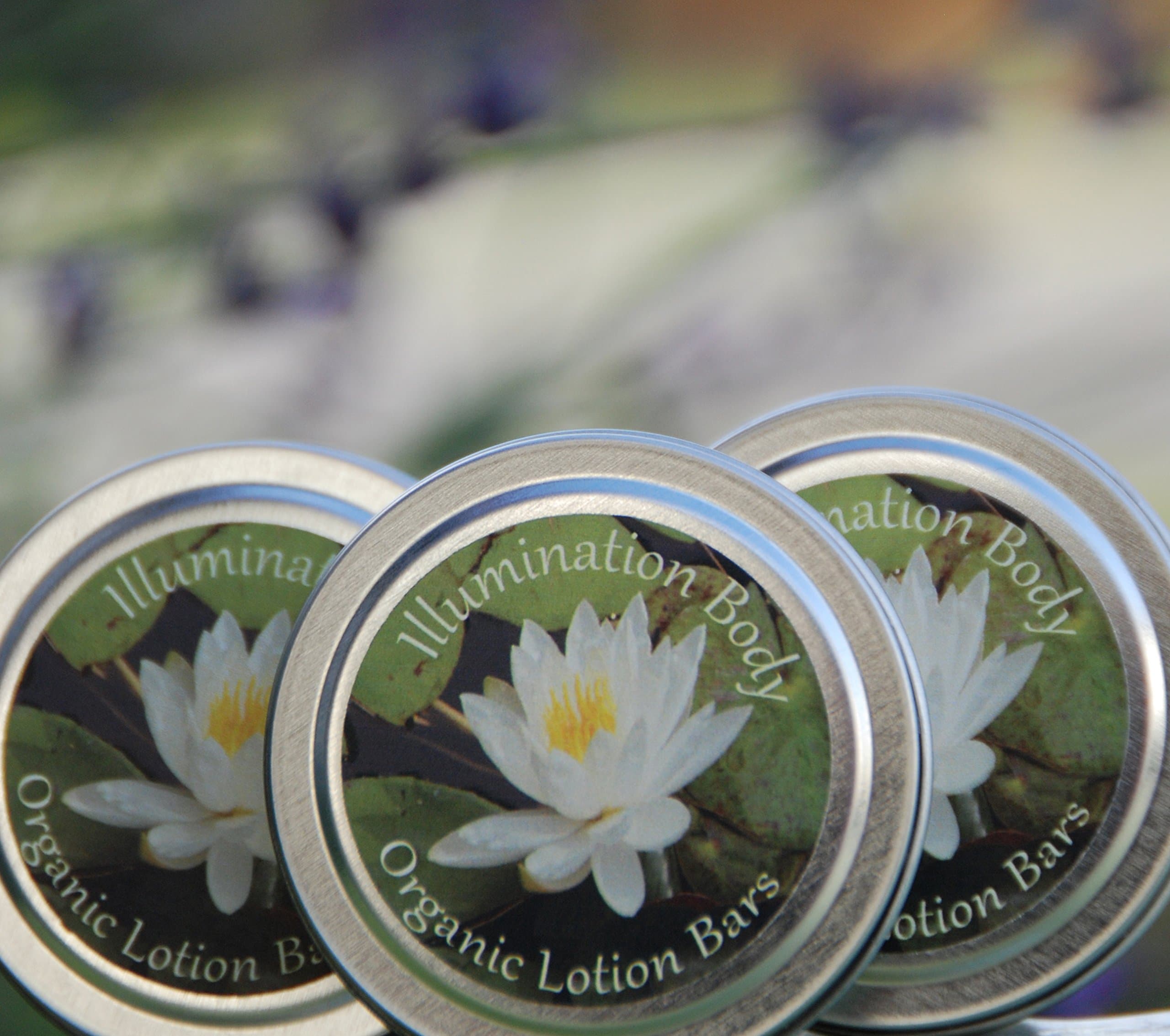 Organic Coconut Oil Lotion Bars - 3 Tin Pack - 2.0 (approx.) Total Oz.
