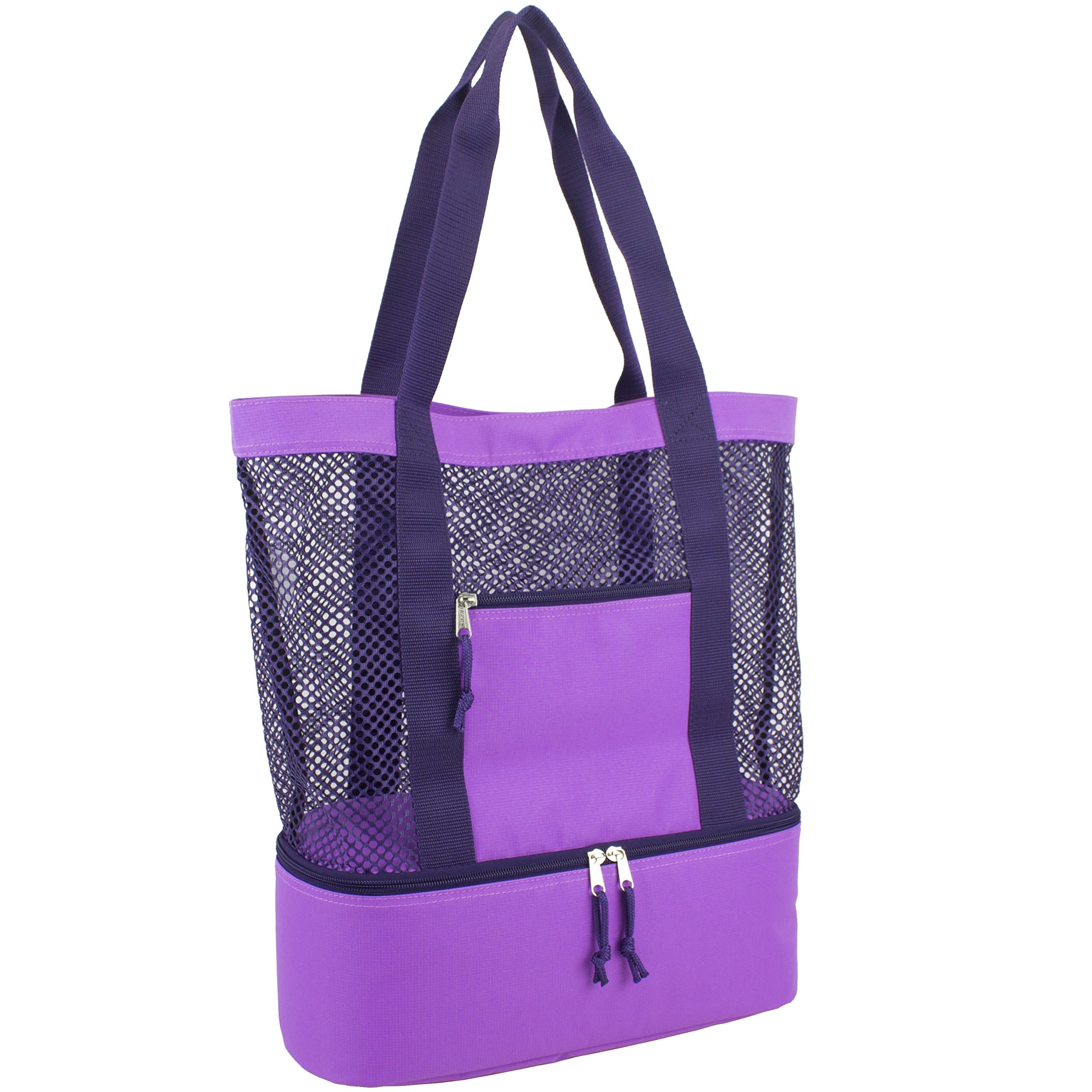 Mesh Tote Insulated Cooler Beach Bag
