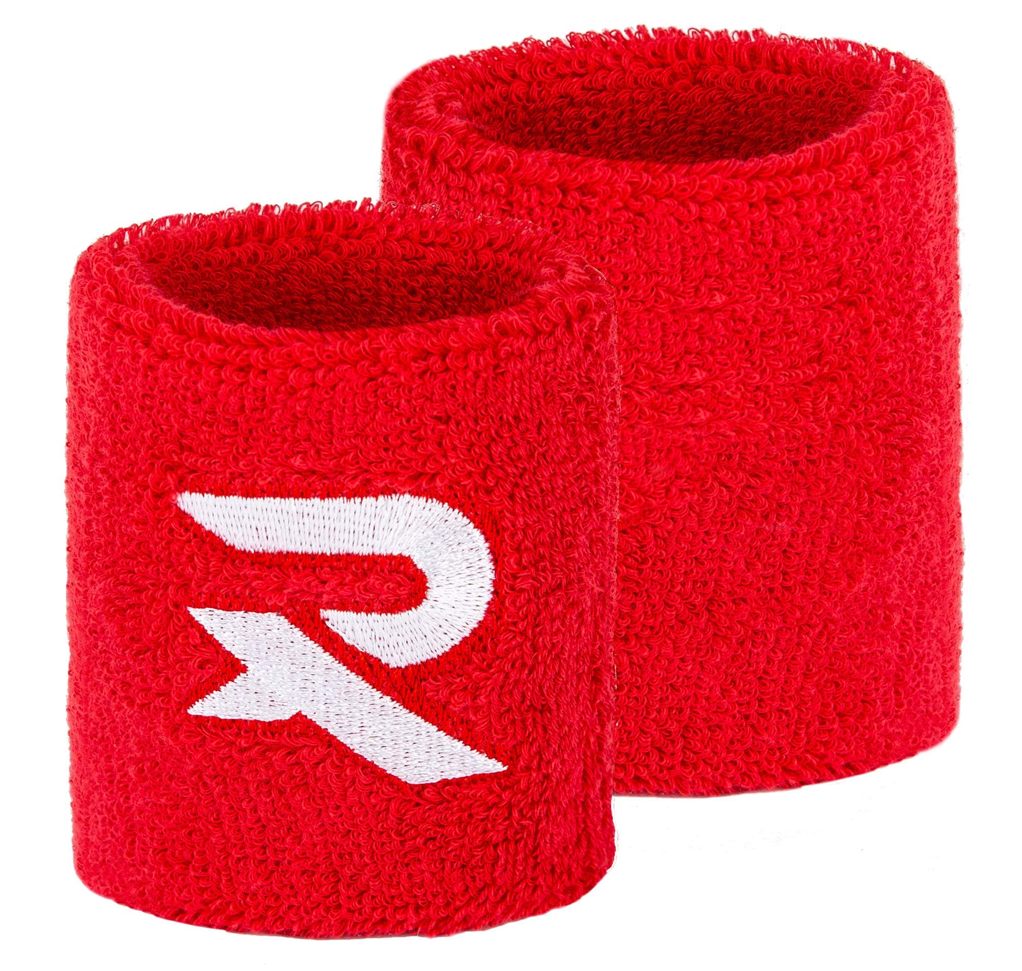 Cotton Wristbands - Soft cotton stretchy material. 8cm or 13cm widths. Sports sweat bands for men and women. 7 colour options