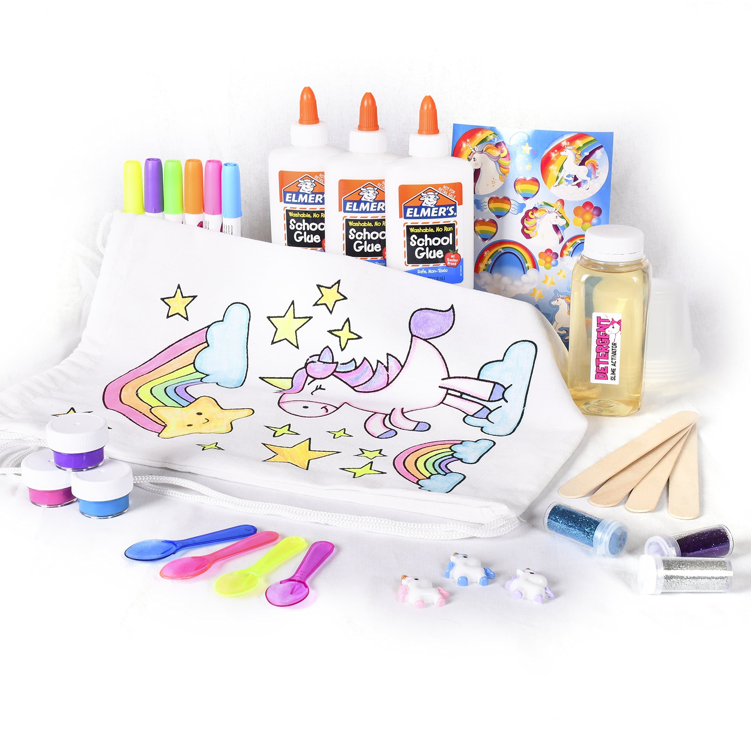 Mr. E=mc2 Unicorn Slime Kit | Includes All Slime Supplies to Make Your Own Fairy, Galaxy, Rainbow, Charm, Glitter Slime | Girls Stuff for Ultimate DIY Slime Set | Great Gift Idea