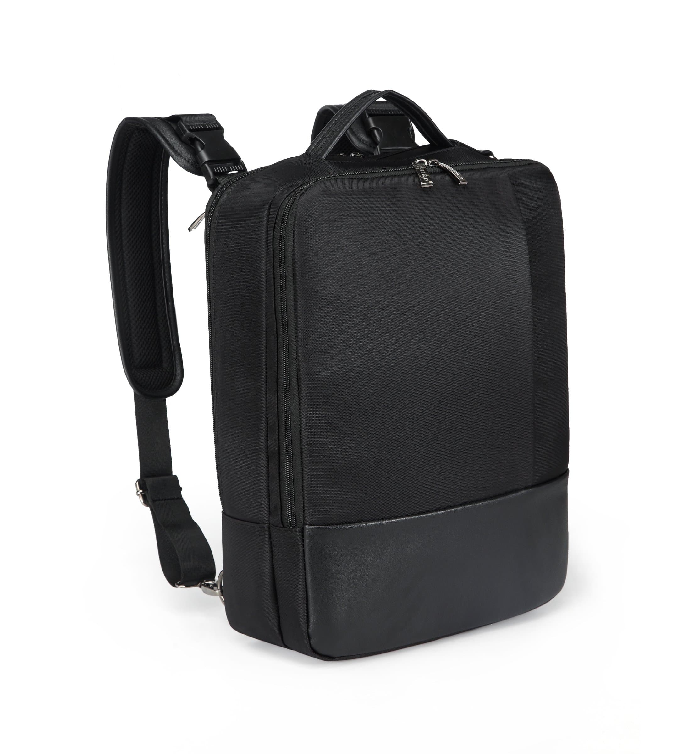STTIAO Cross-Functional Laptop Computer Backpacks/Messager Bag for MacBook 15-inch Black