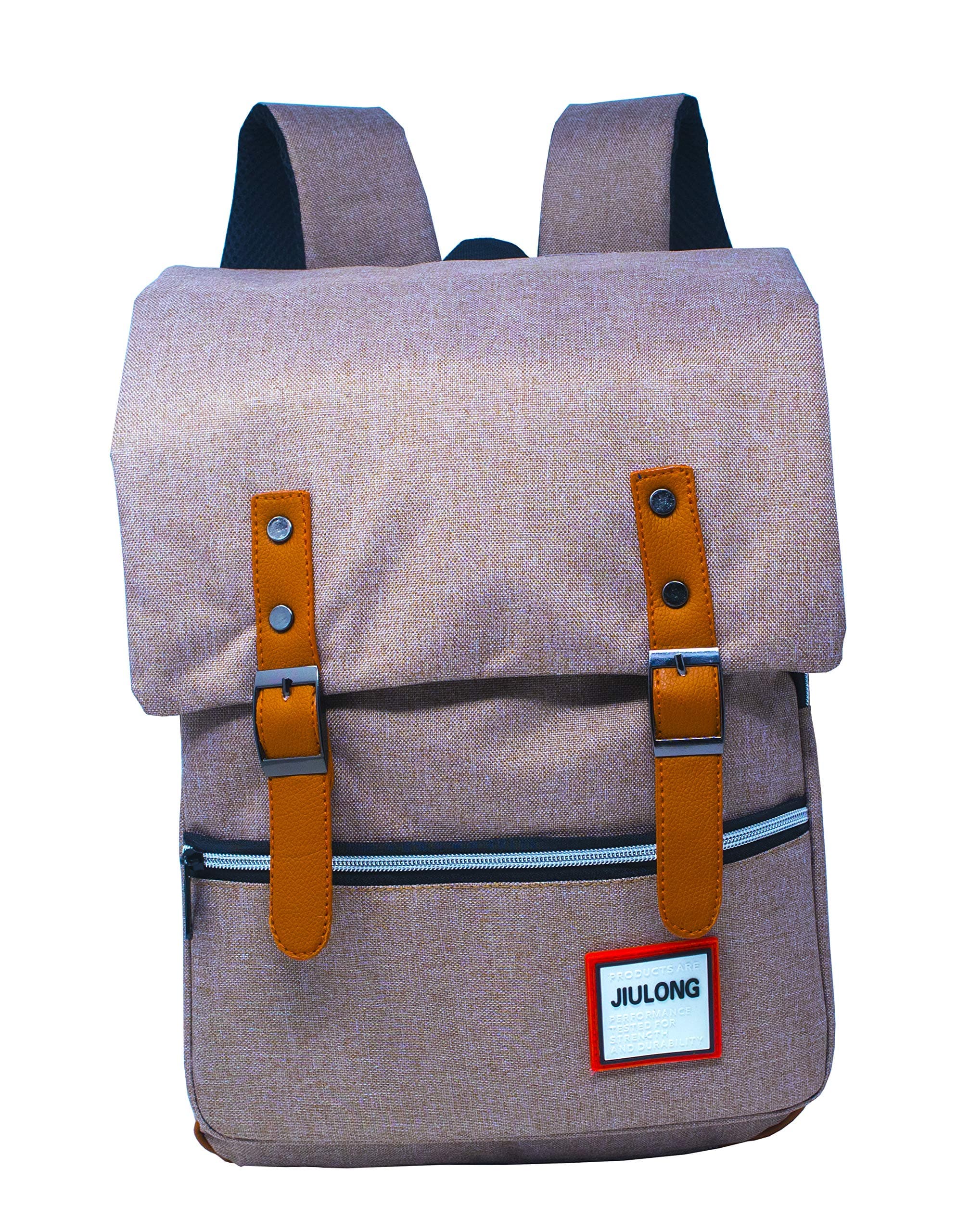 Laptop Backpack College Backpack School Bag Fits 15-inch Laptop (Brown)